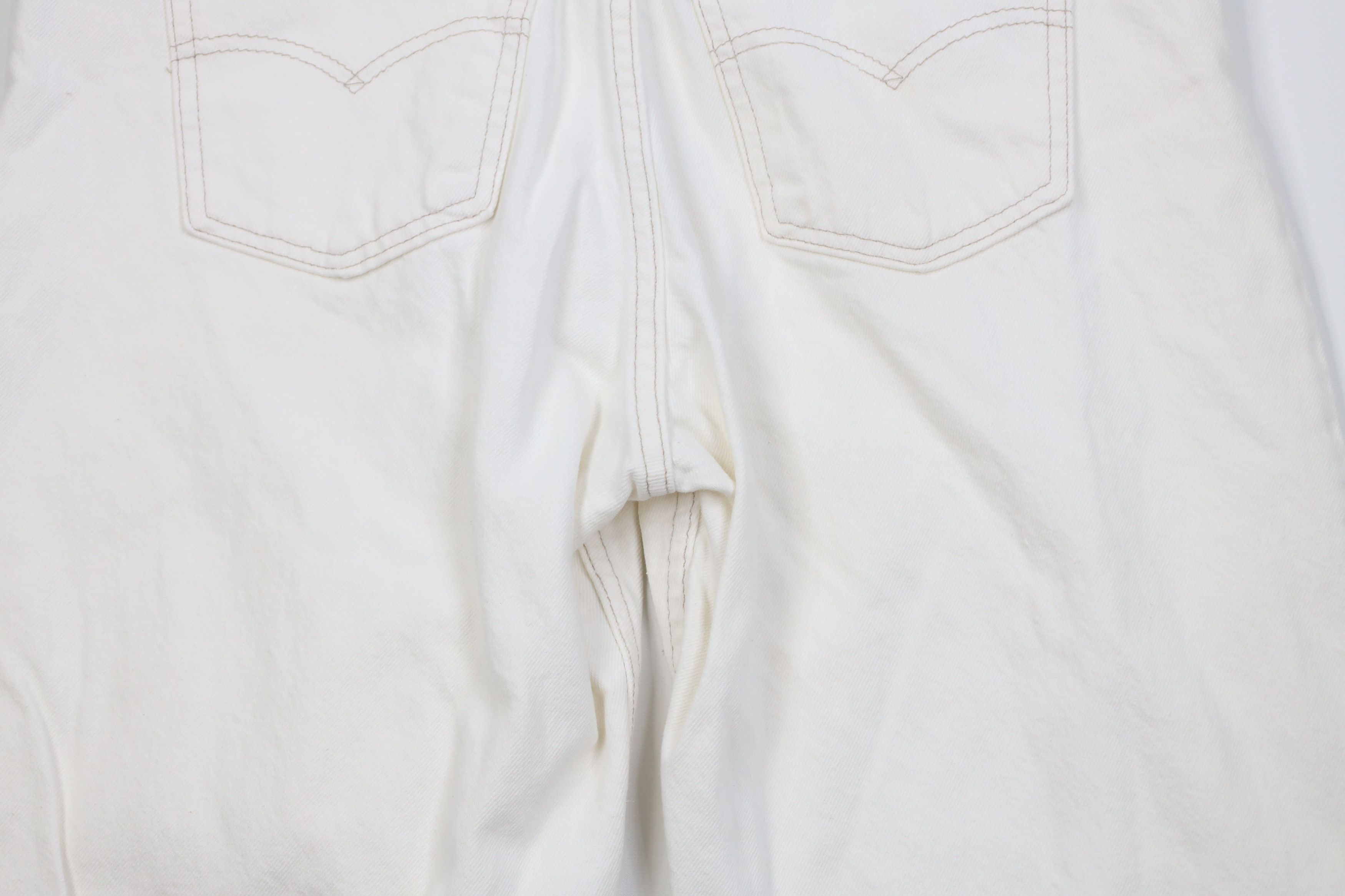 Levi's Vintage 90s Levis 550 Orange Tab Fit Denim Jeans White USA Size US 38 / EU 54 - 14 Thumbnail