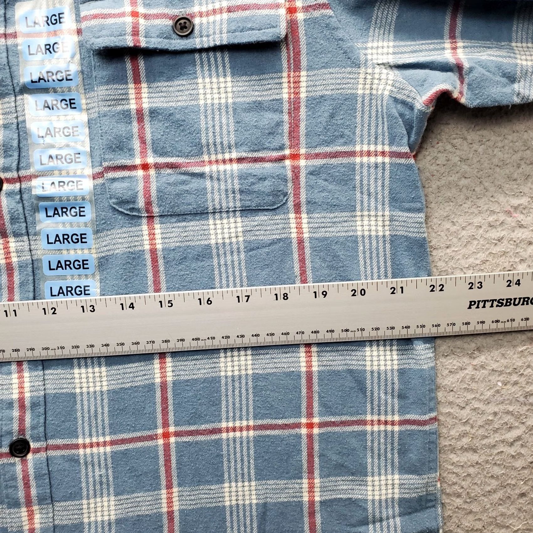 Lucky Brand Lucky Brand Flannel Shirt Mens L Multi Plaid Classic Fit Chest Pocket Shirt Size US L / EU 52-54 / 3 - 3 Thumbnail