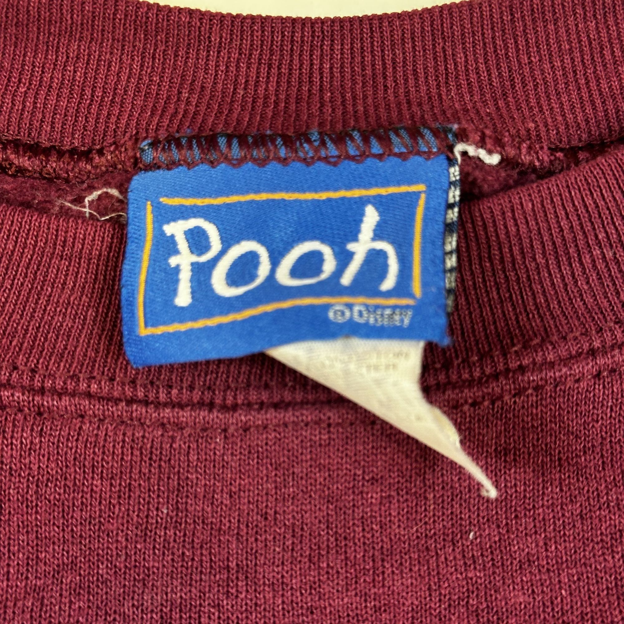 Disney Vintage Disney Pooh Burgundy Sweatshirt Crewneck Pullover Em Size US XL / EU 56 / 4 - 3 Thumbnail