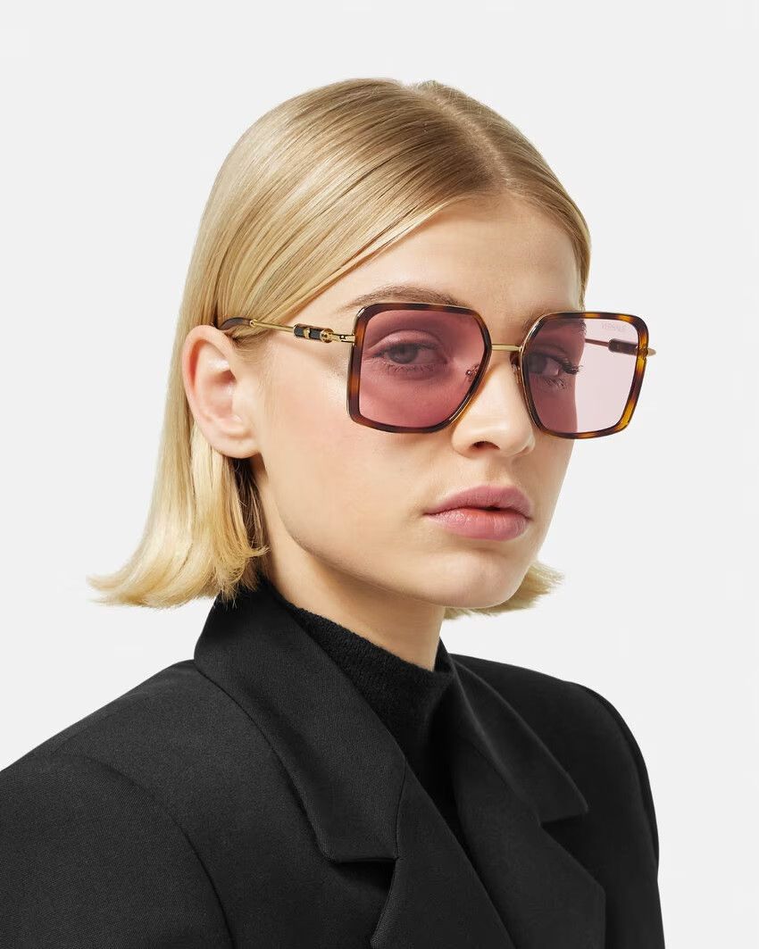 Versace NEW Versace VE2261 100284 Square Unisex Sunglasses Size ONE SIZE - 3 Thumbnail