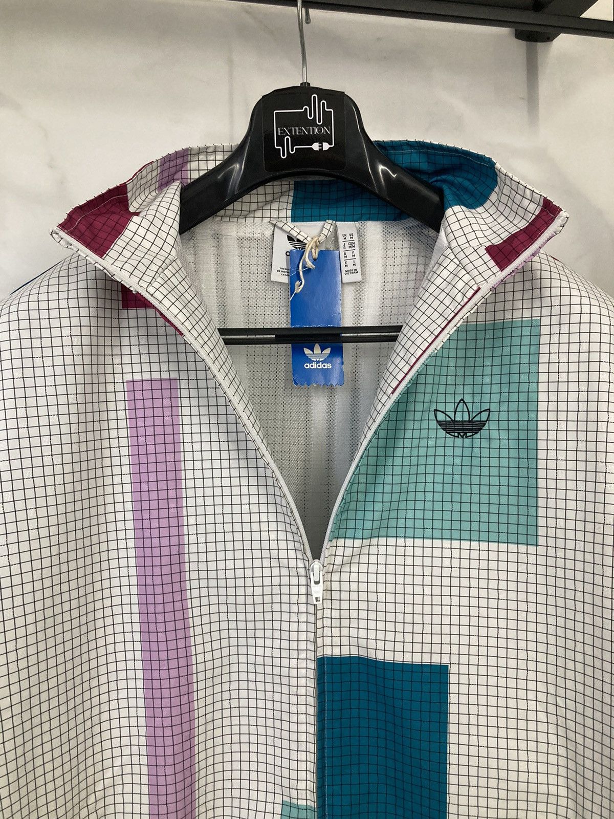 Adidas Windbreaker Adidas Blocked Shell Grid Jacket Size US M / EU 48-50 / 2 - 4 Thumbnail