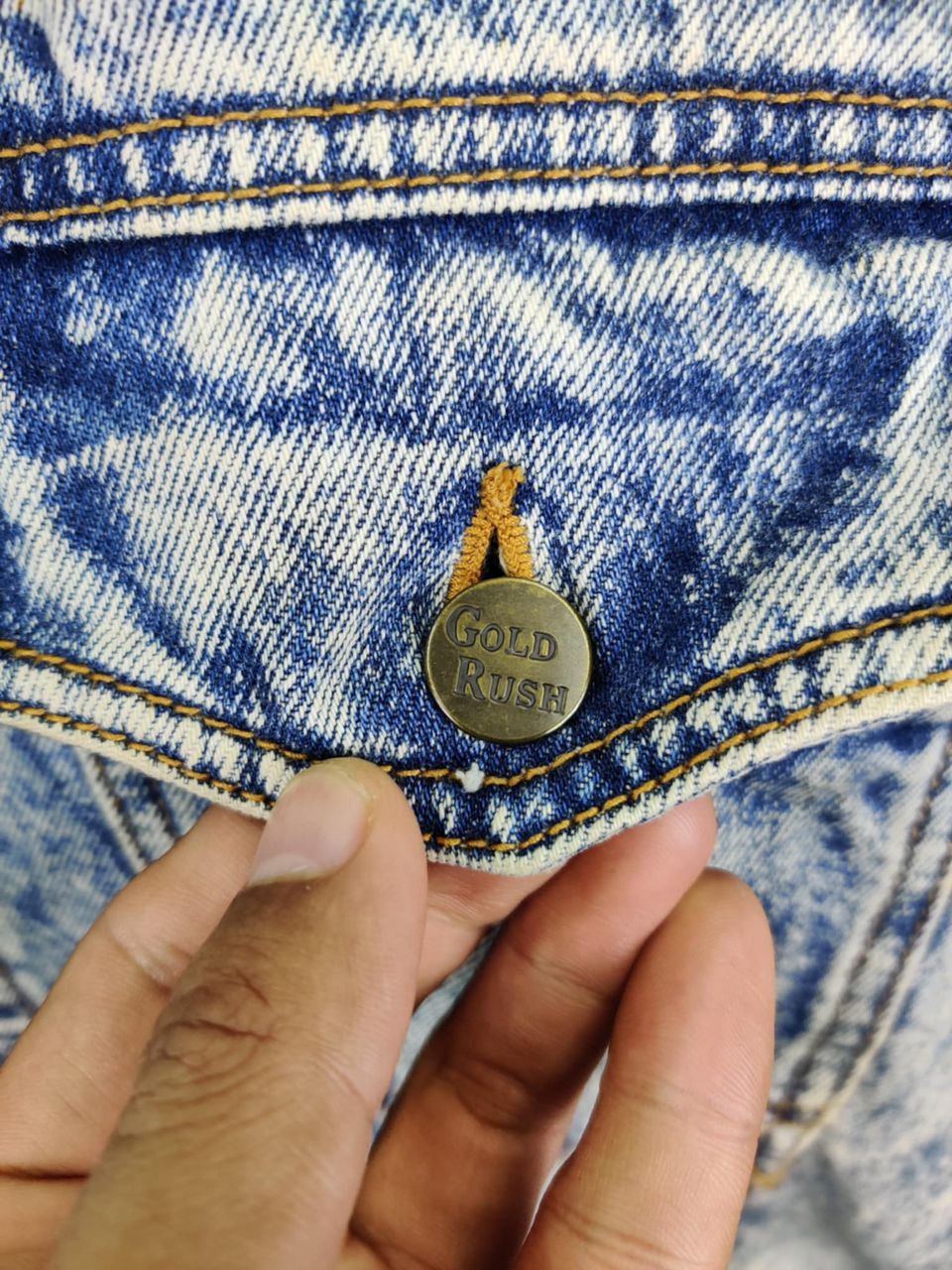 Edwin Edwin x Gold Rush Acid Wash Denim Trucker Jacket Size US M / EU 48-50 / 2 - 8 Thumbnail