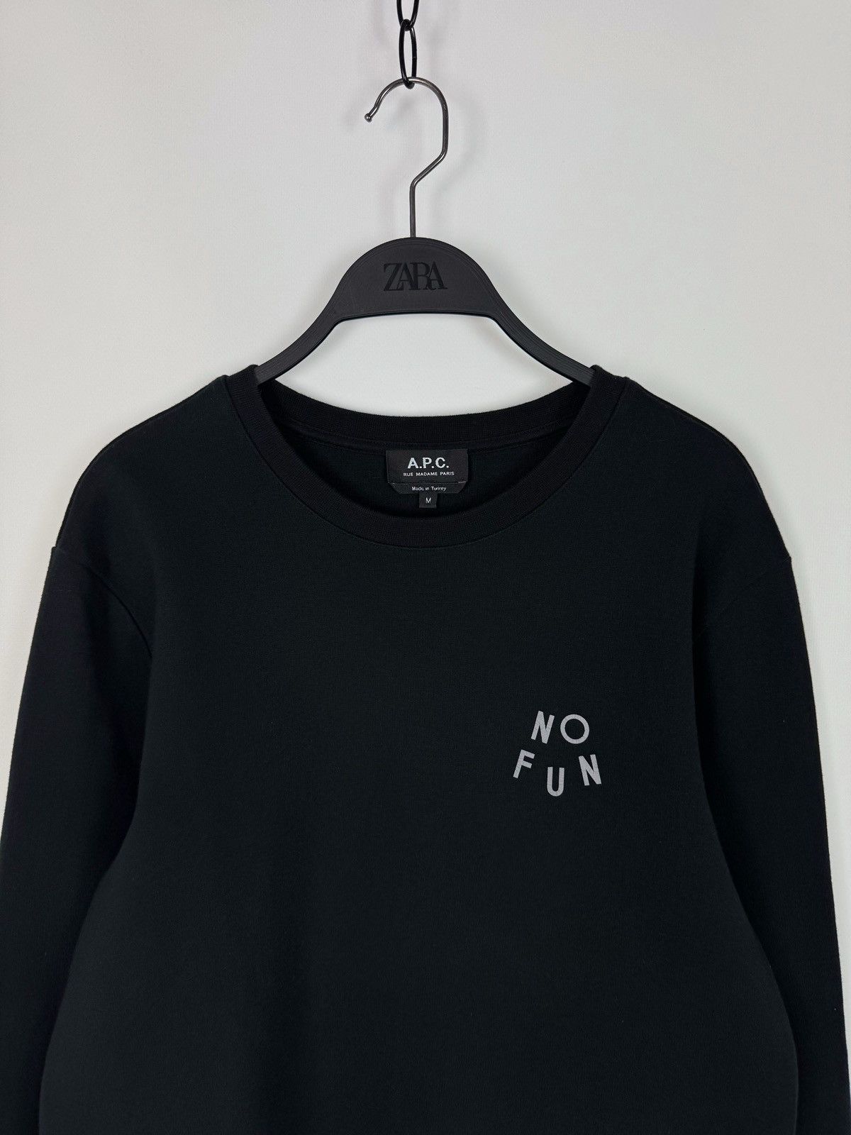 A.P.C. A.P.C. No Fun Sweatshirt Size US M / EU 48-50 / 2 - 3 Thumbnail
