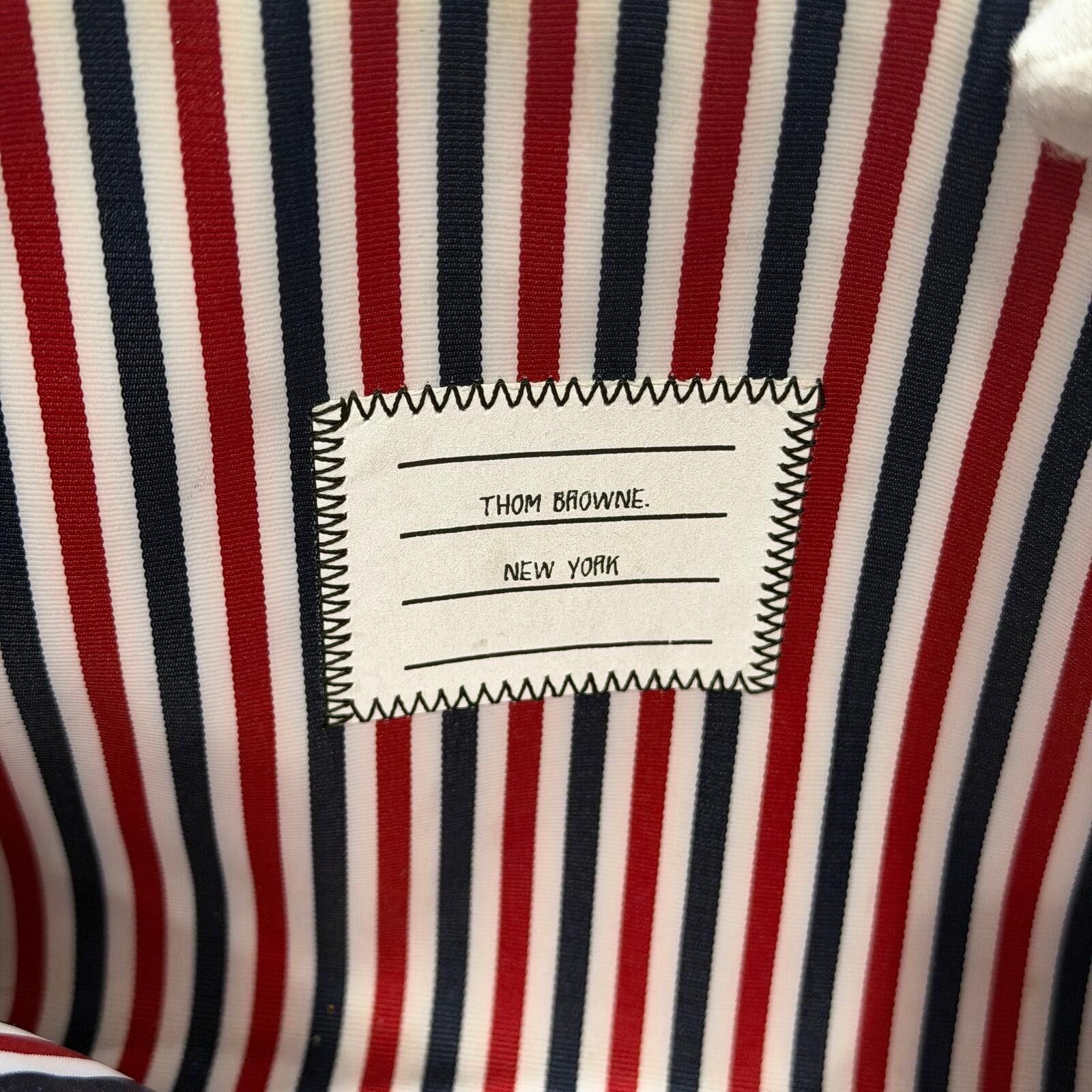 Thom Browne Thom Browne Leather Pouch Size ONE SIZE - 8 Thumbnail