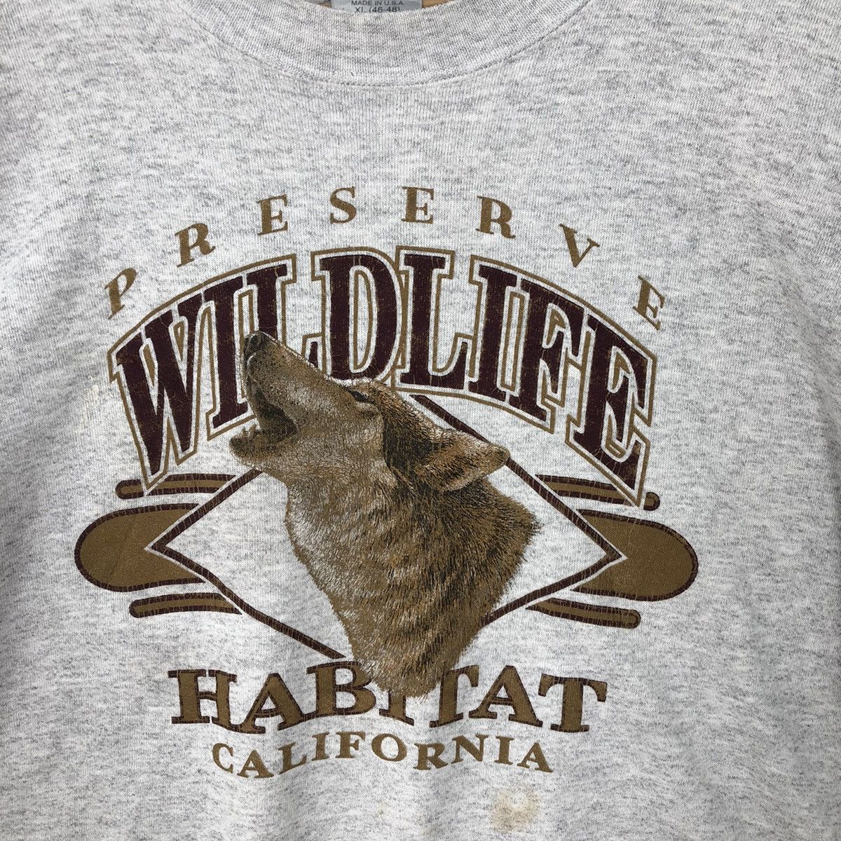 Habitat Vintage HABITAT California Wildlife Animal Sweatshirt Size US XL / EU 56 / 4 - 3 Thumbnail