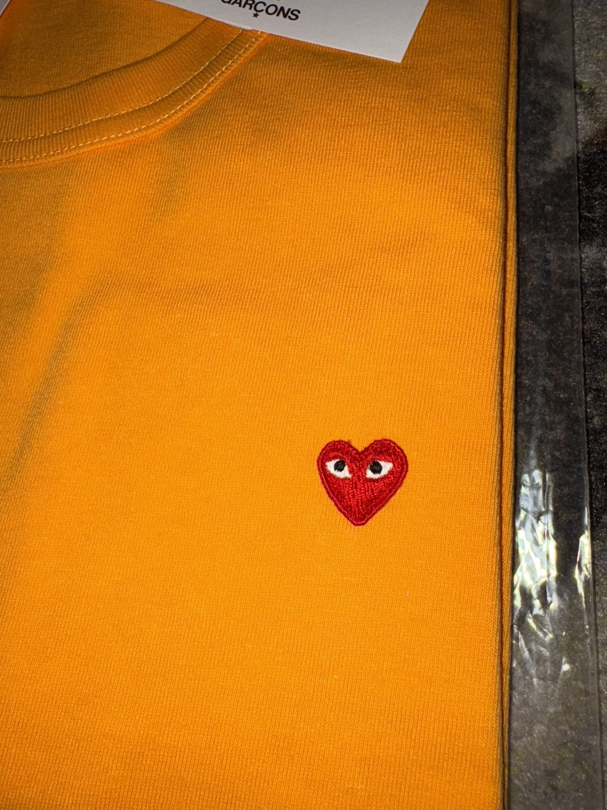 Comme des Garcons PLAY Comme Des Garcons Play Orange Heart T-Shirt Size US XL / EU 56 / 4 - 2 Thumbnail
