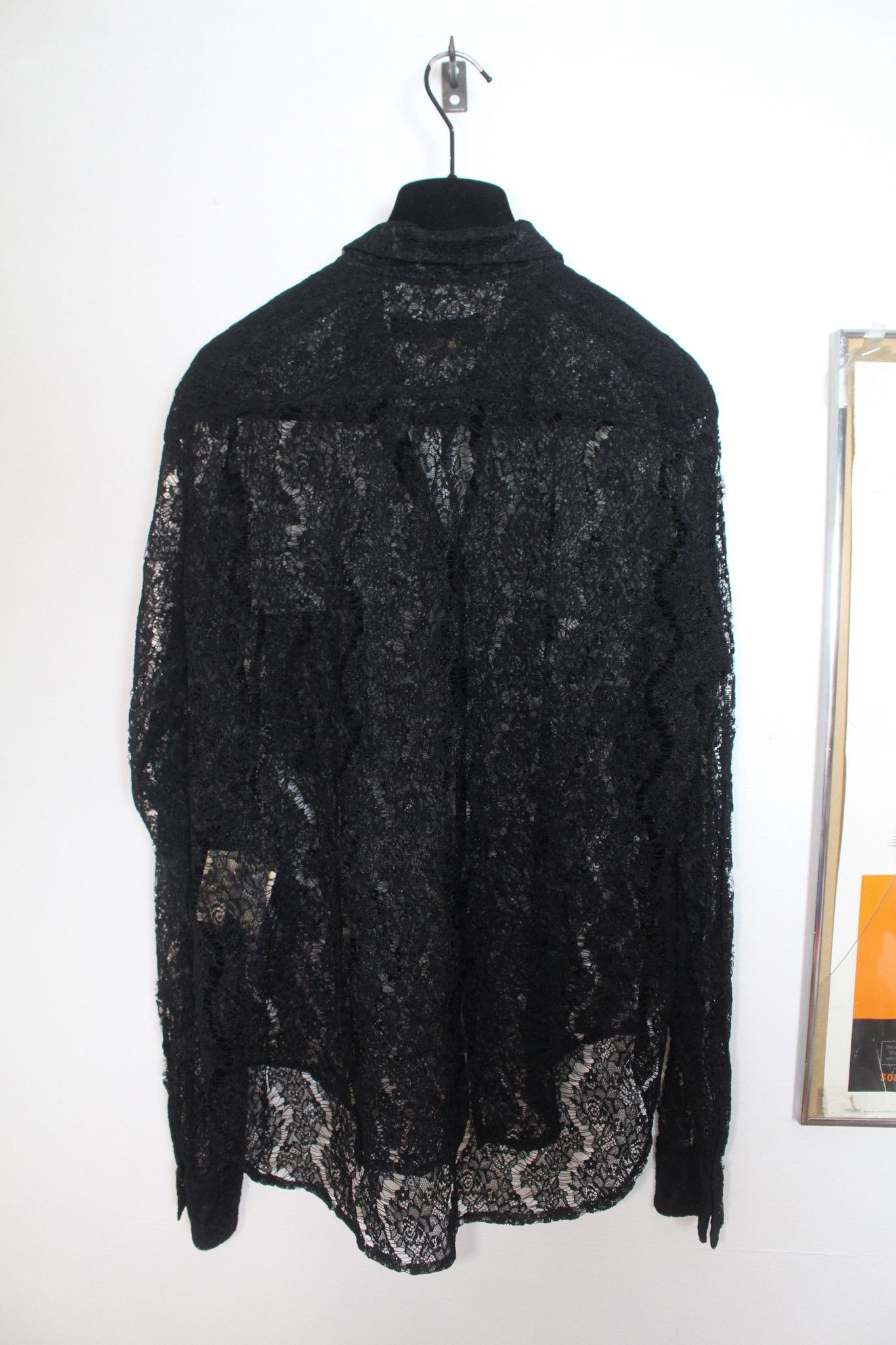 Comme des Garcons Black AD 2015 Black Laced/Mesh Button Up Size M / US 6-8 / IT 42-44 - 2 Thumbnail
