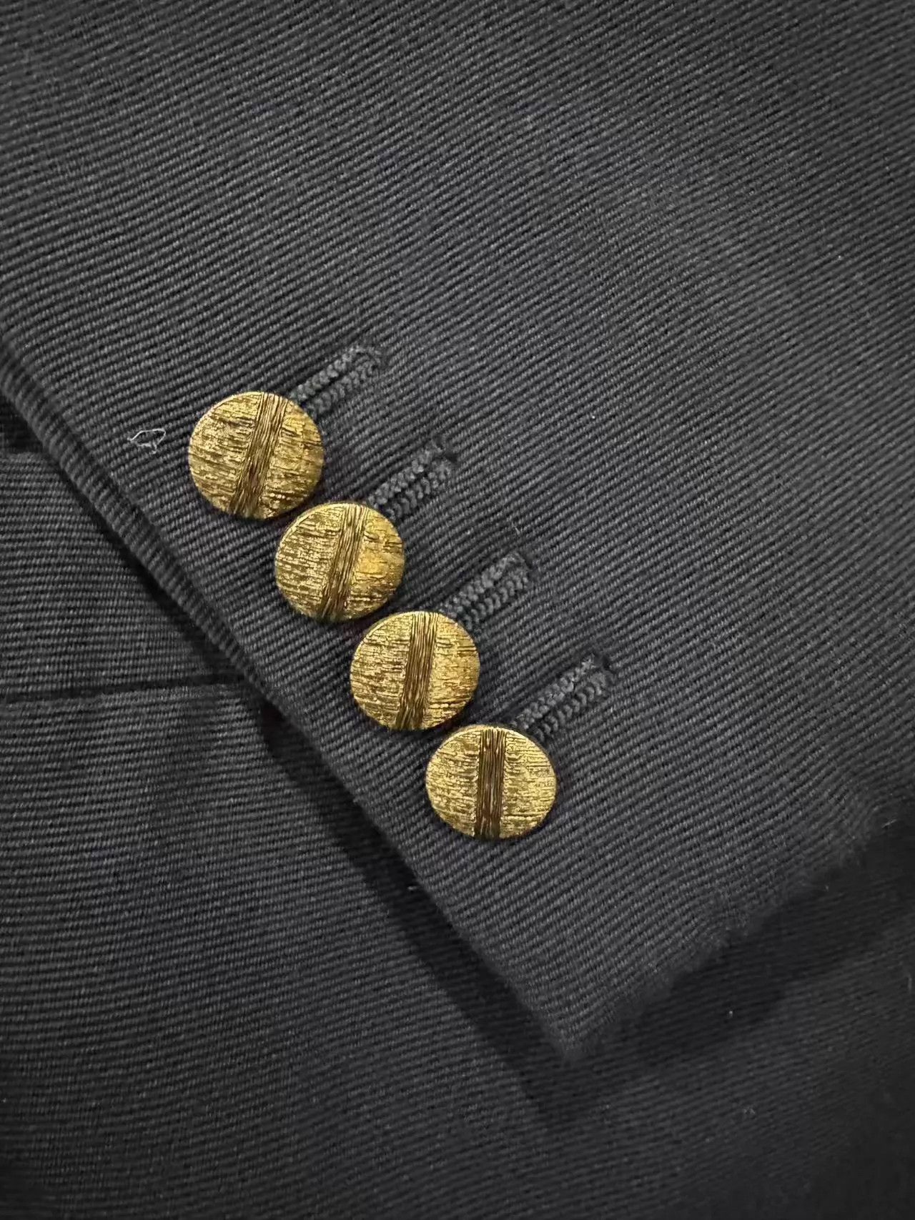 Yves Saint Laurent YSL Gold Button Women's Suit Size M / US 6-8 / IT 42-44 - 5 Thumbnail