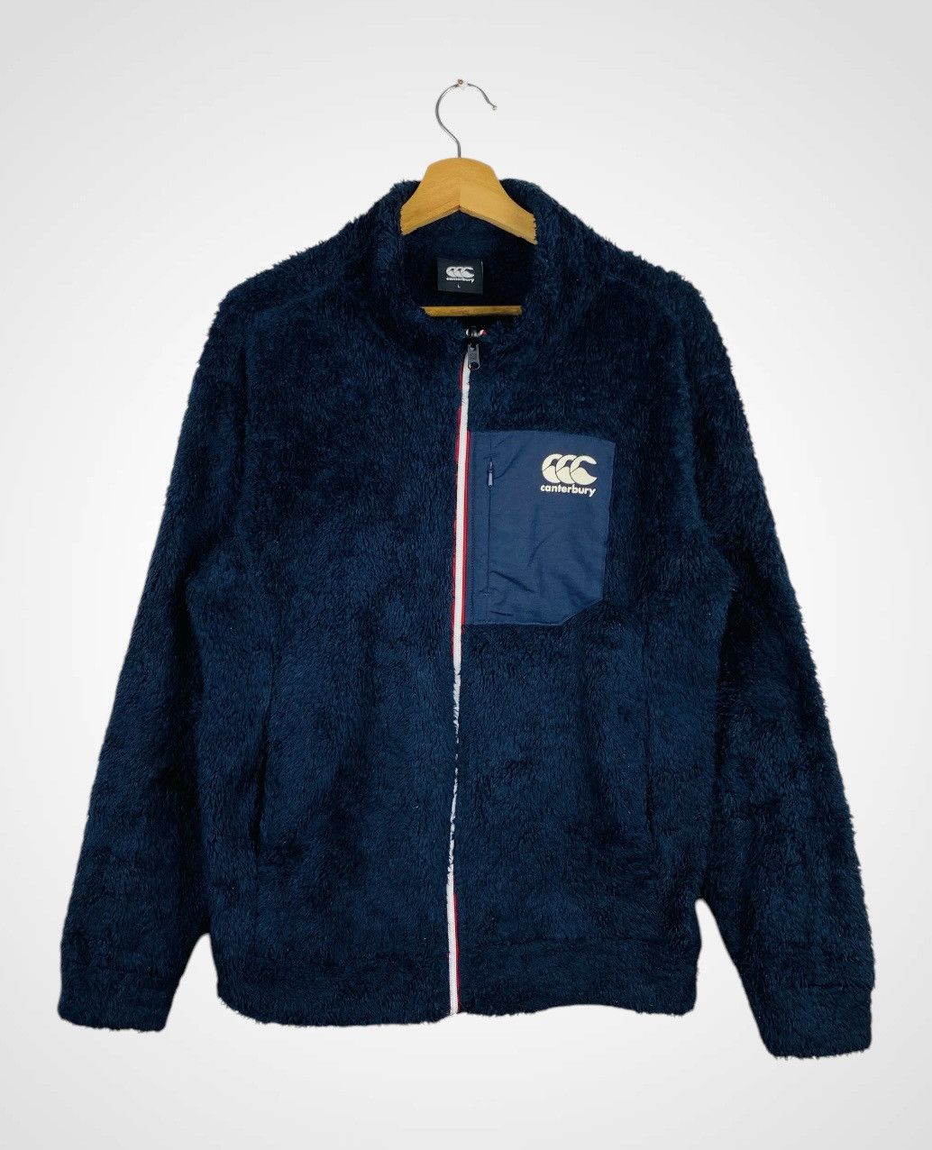 Canterbury of New Zealand Canterburry Zipper Fleece Sweatshirt Jumper Sweats RugbyTeam Size US L / EU 52-54 / 3 - 1 Thumbnail