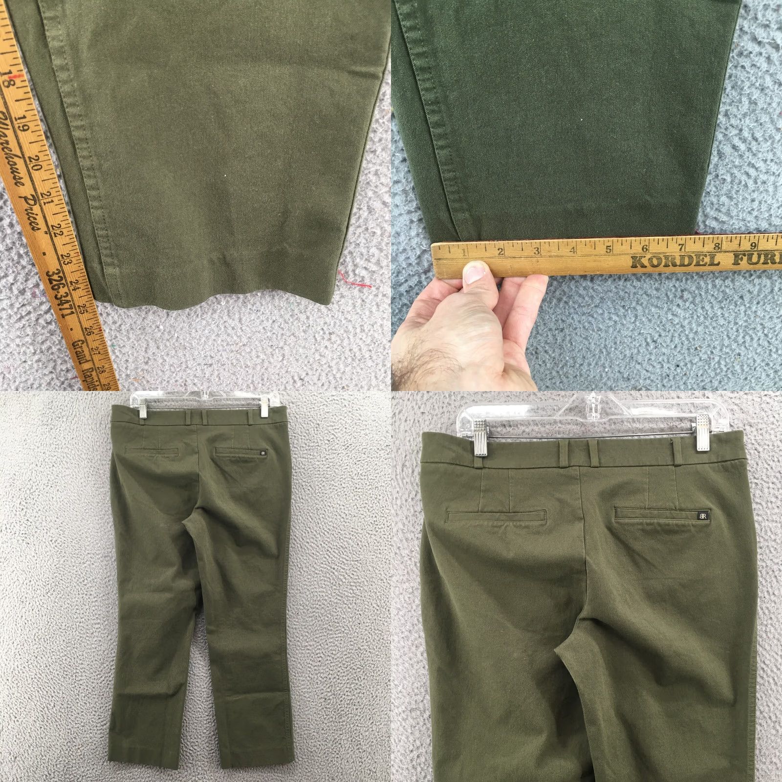 Banana Republic Banana Republic Pants Womens 8 Green Mid Rise Straight Leg Ankle Casual Zip Fly Size 30" / US 8 / IT 44 - 8 Thumbnail