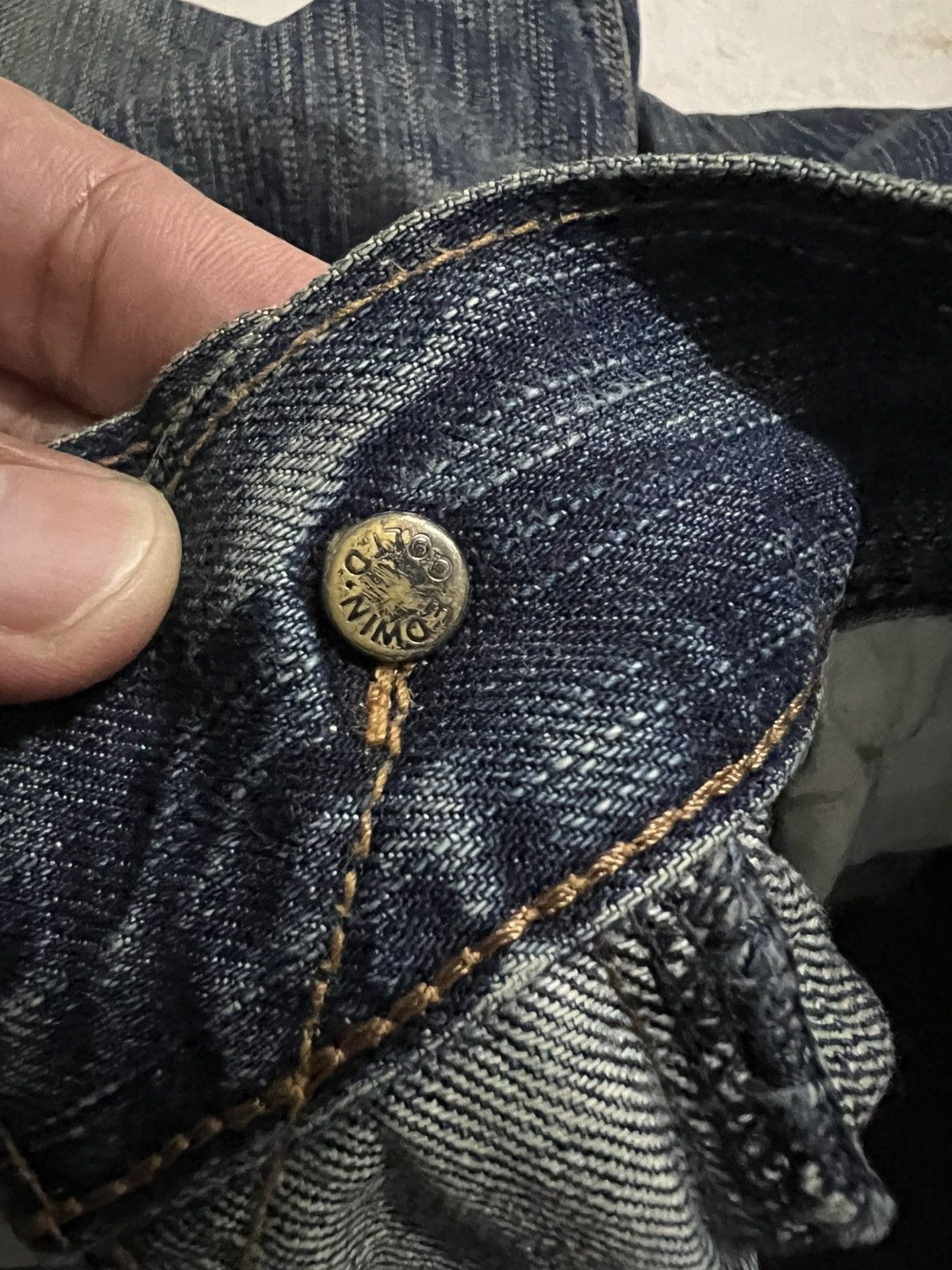 Edwin × Japanese Brand × Jean Edwin 503 Blue Trip Distress Jean Size US 31 - 19 Thumbnail