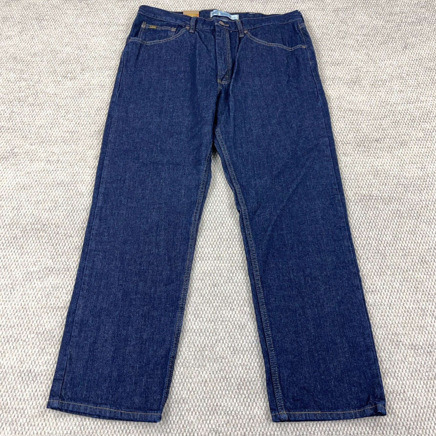 Lee VINTAGE Lee Jeans Men 38x30 Regular Fit Straight Leg Dark Wash Y2K 2000s Jeans Mens Blue 90s USA Size US 38 / EU 54 - 3 Thumbnail