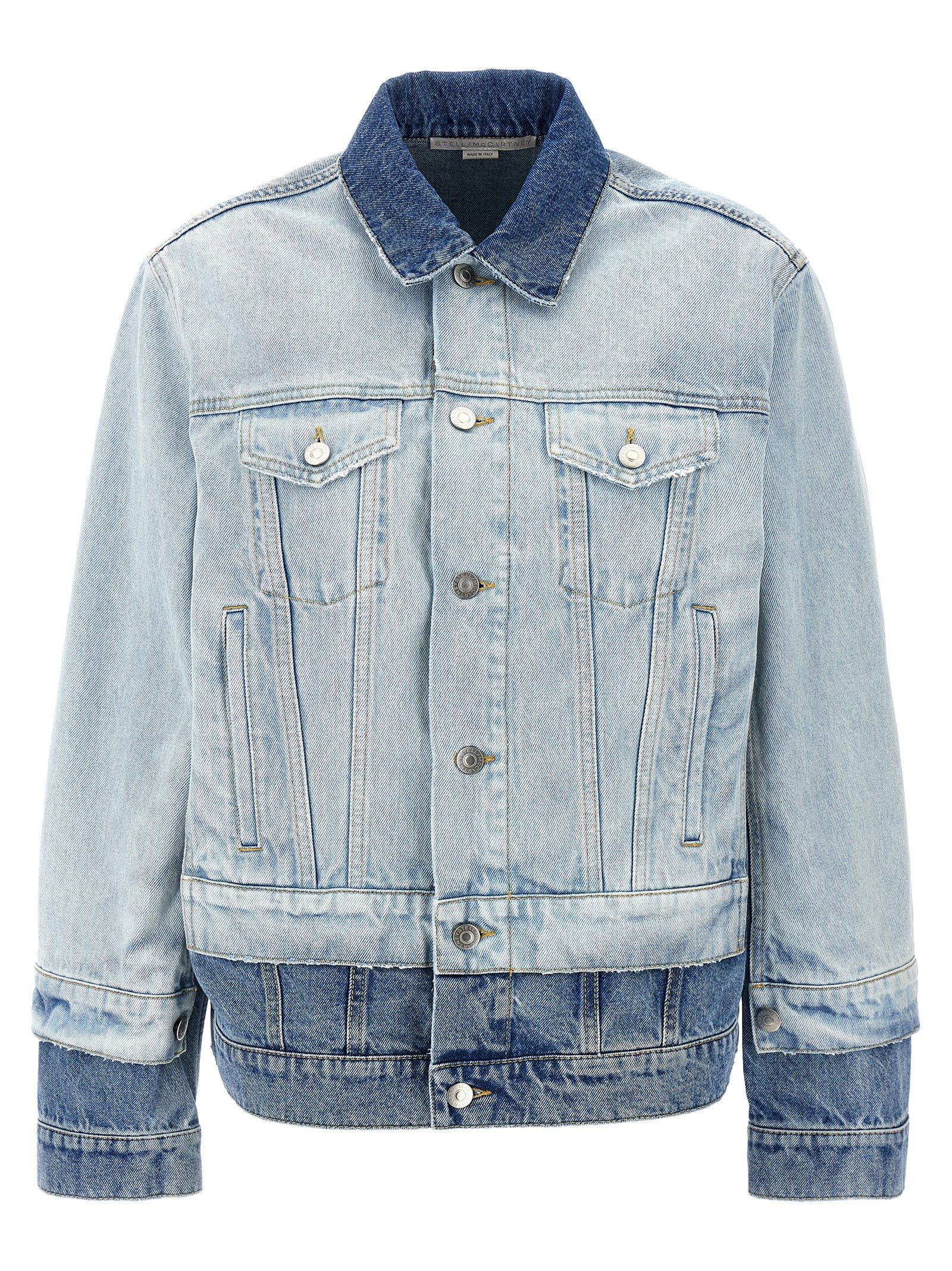Stella McCartney Layered Denim Jacket Size S / US 4 / IT 40 - 1 Thumbnail