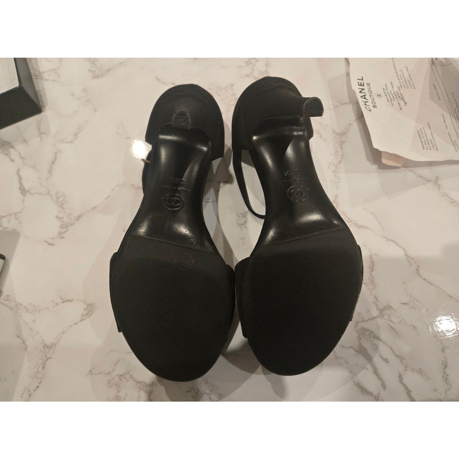 Chanel Authentic CHANEL open toe sandal shoes size 36.5 Size US 6.5 / IT 36.5 - 10 Thumbnail