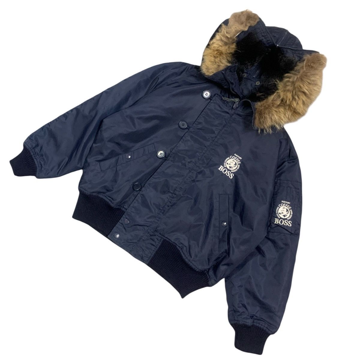 Japanese Brand Suntory Boss Coffee N-2B Bomber Jacket Size US M / EU 48-50 / 2 - 4 Thumbnail