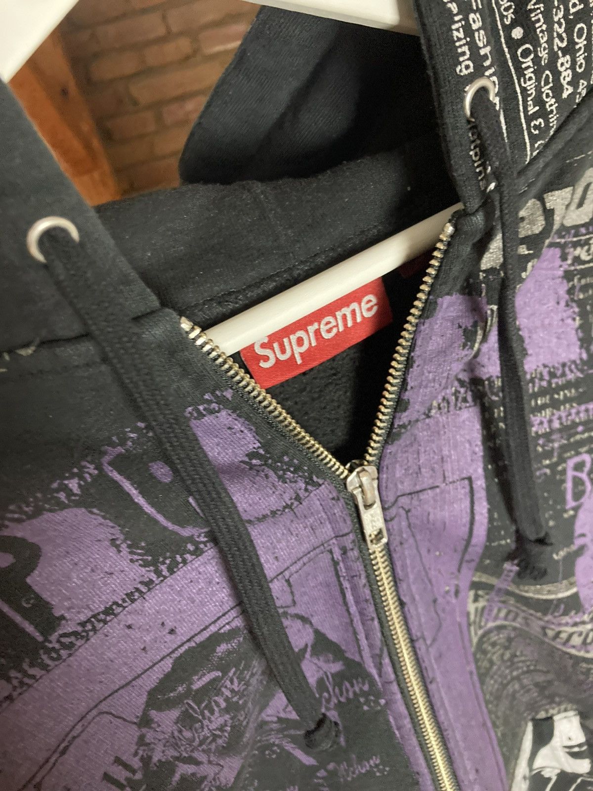 Supreme Supreme Collage Zip Up Hooded Sweatshirt S Black Size US S / EU 44-46 / 1 - 9 Thumbnail
