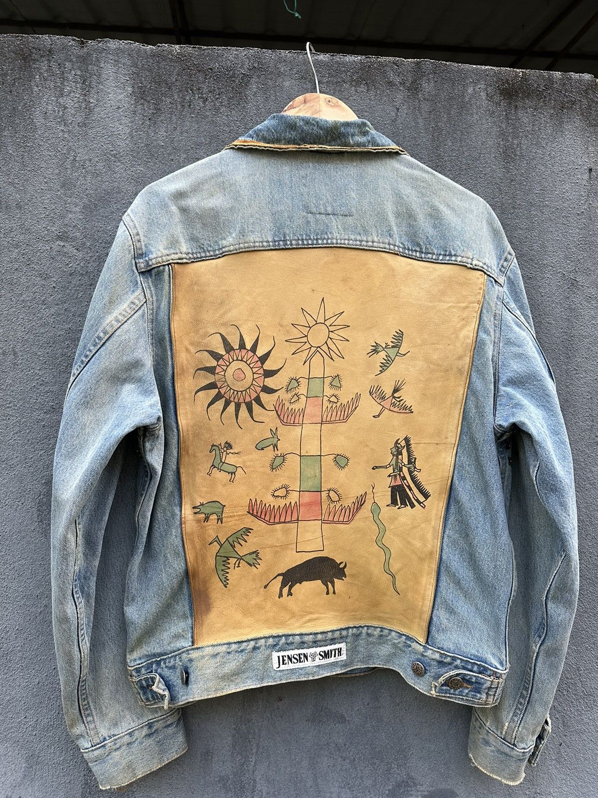 Vintage 👹VINTAGE JENSEN SMITH COWBOY DENIM JACKET Size US M / EU 48-50 / 2 - 10 Thumbnail