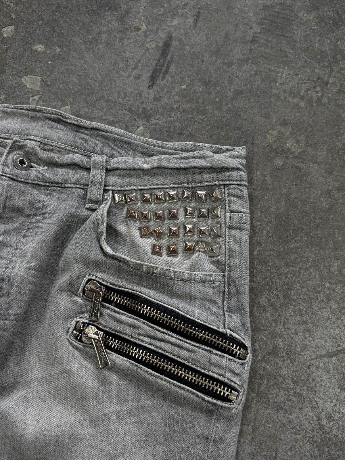 Vintage Vintage Pants Jeans y2k With Studs Size US 34 / EU 50 - 3 Thumbnail