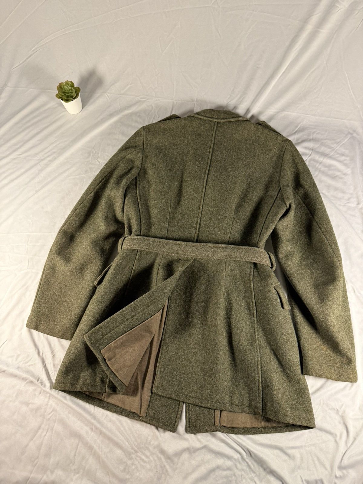 Other WW2 Swedish Army 1944 Green Wool Trench Coat Soderbergs XS Size US XS / EU 42 / 0 - 2 Thumbnail