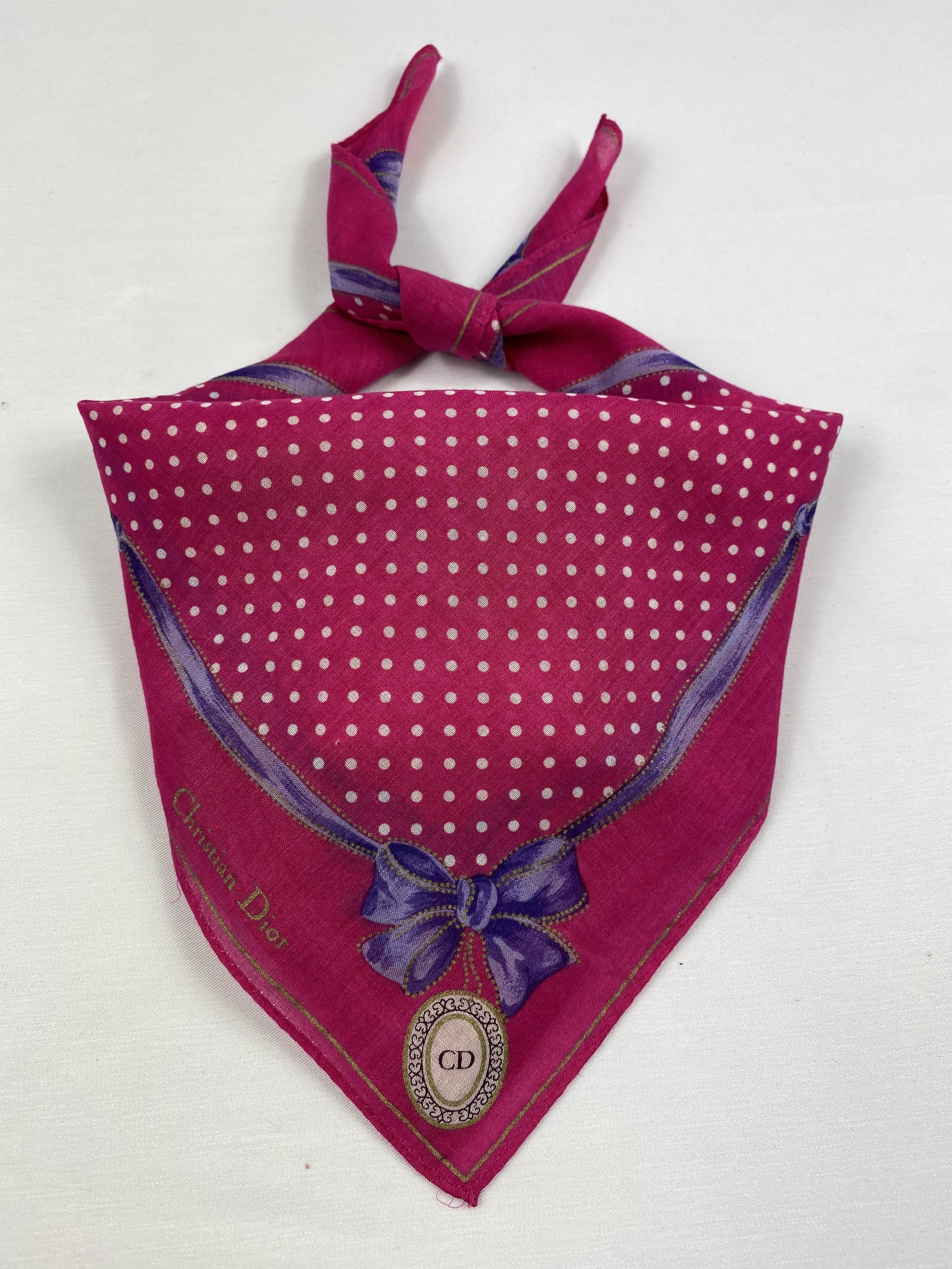 Vintage Christian Dior Handkerchief / Bandana / Neckerchief Size ONE SIZE - 1 Thumbnail