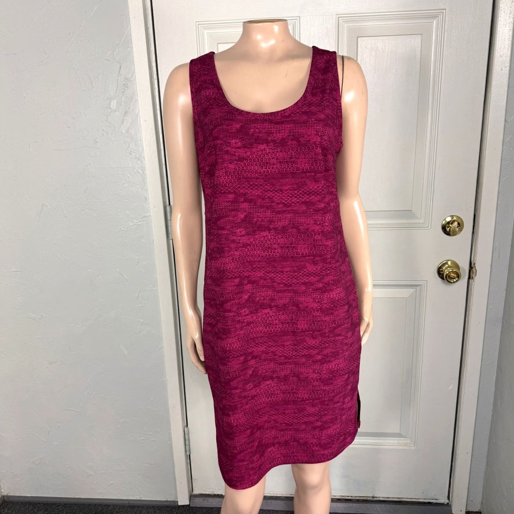 Vintage Columbia Dress Mini Sleeveless Geometric Pink Small Regular Travel Casual Size S / US 4 / IT 40 - 2 Thumbnail