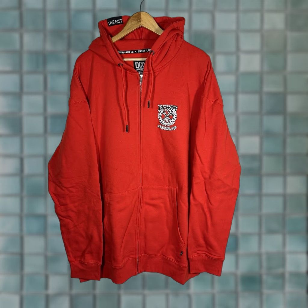 Vintage Dixxon Flannel Co x Sturgis Biker Men's 3XL Red Fleece Lined Full Zip Hoodie NEW Size US XXL / EU 58 / 5 - 1 Thumbnail
