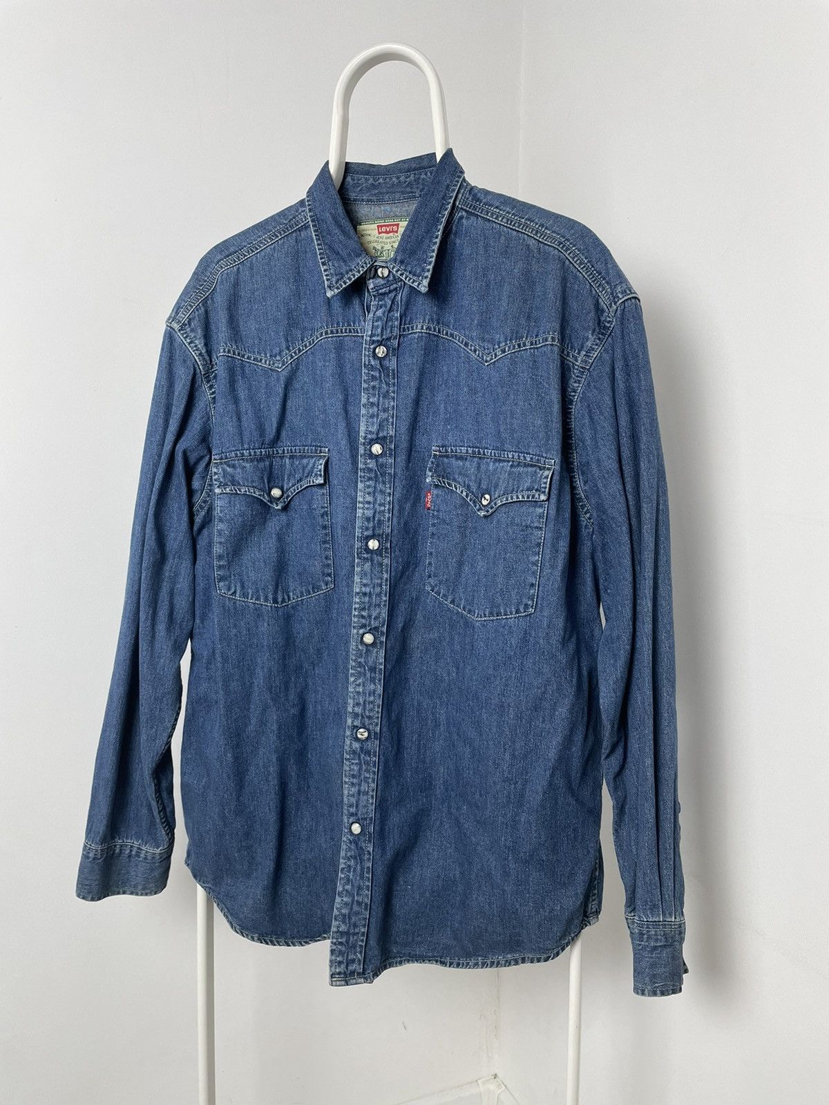 Levi's × Levi's Vintage Clothing Levis Vintage Very rare 80s Shirt black Cowboy style pocket Size US L / EU 52-54 / 3 - 2 Thumbnail