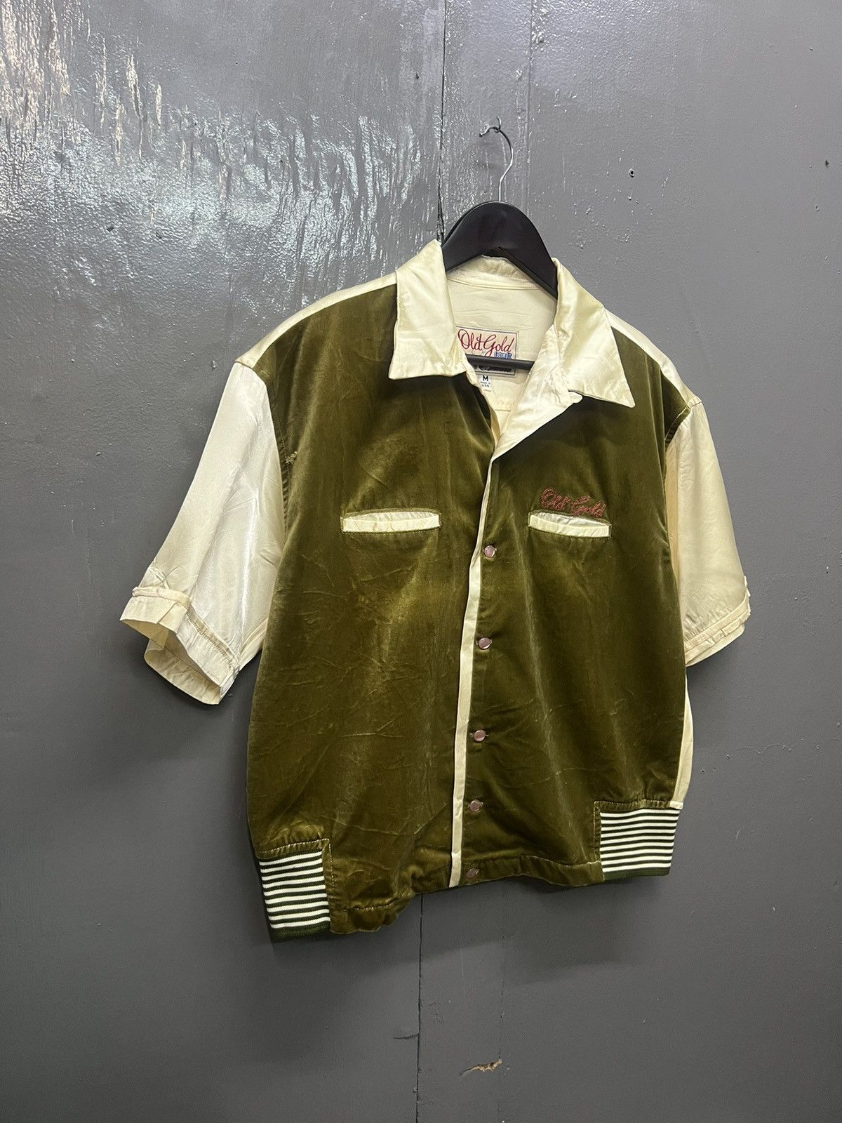 Vintage Vintage Old Gold Strike Bowling Shirt Size US M / EU 48-50 / 2 - 4 Thumbnail