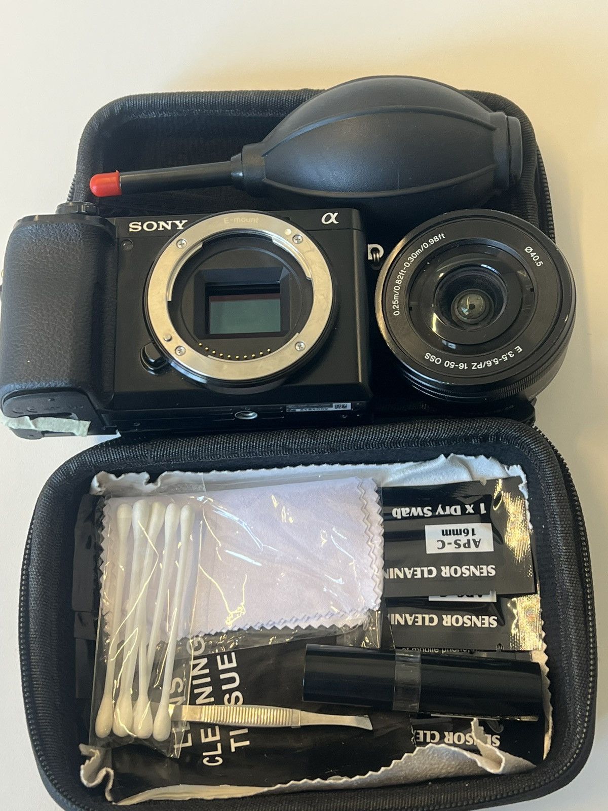 Other Sony A6100Mirrorless Camera w/ Lens + Cleaning Kit – Size ONE SIZE - 1 Thumbnail