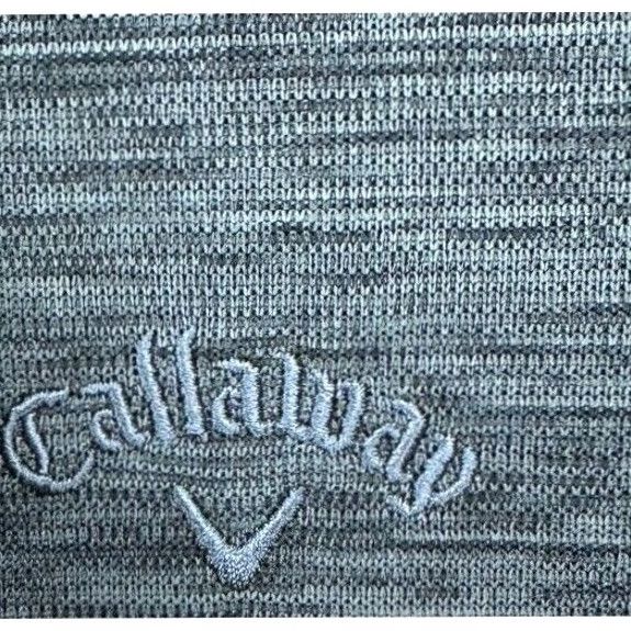 Callaway VINTAGE Callaway Shirt Mens 2XL Grey Fleece Lined Mock Neck Pullover Quarter Snap Button Golf Shirt Size US XXL / EU 58 / 5 - 7 Thumbnail