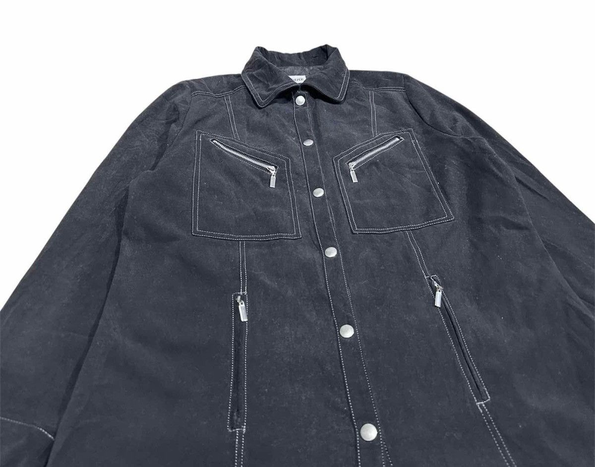 Hysteric Glamour × Japanese Brand × Seditionaries 🔥Sick Y2K Japanese Punk Velvet Shirt Zipper Goth Punk Size US XL / EU 56 / 4 - 3 Thumbnail