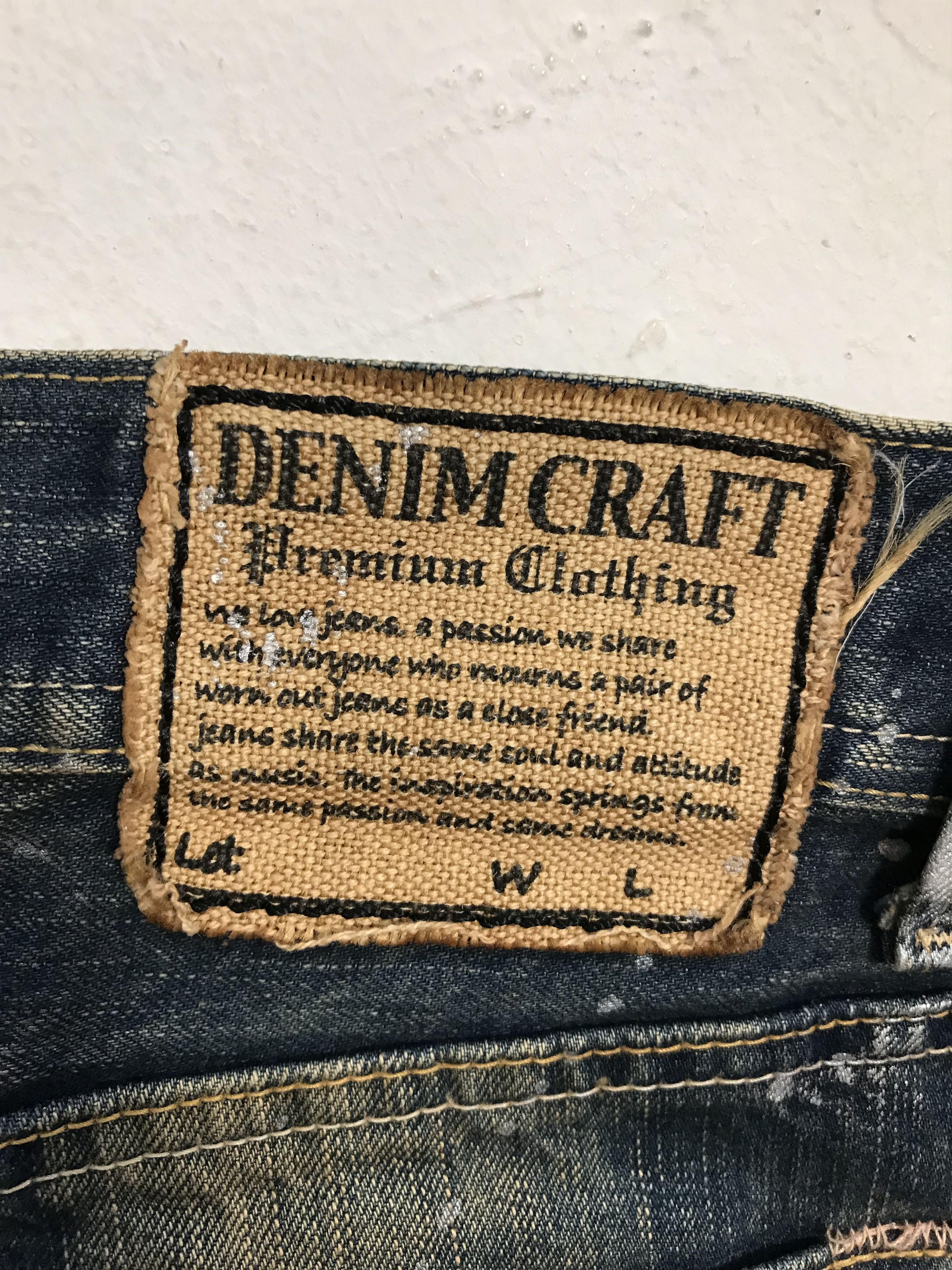 Japanese Brand × Vintage Vintage Denim Craft Premium Clothing Design Distressed Style Size US 37 - 11 Thumbnail