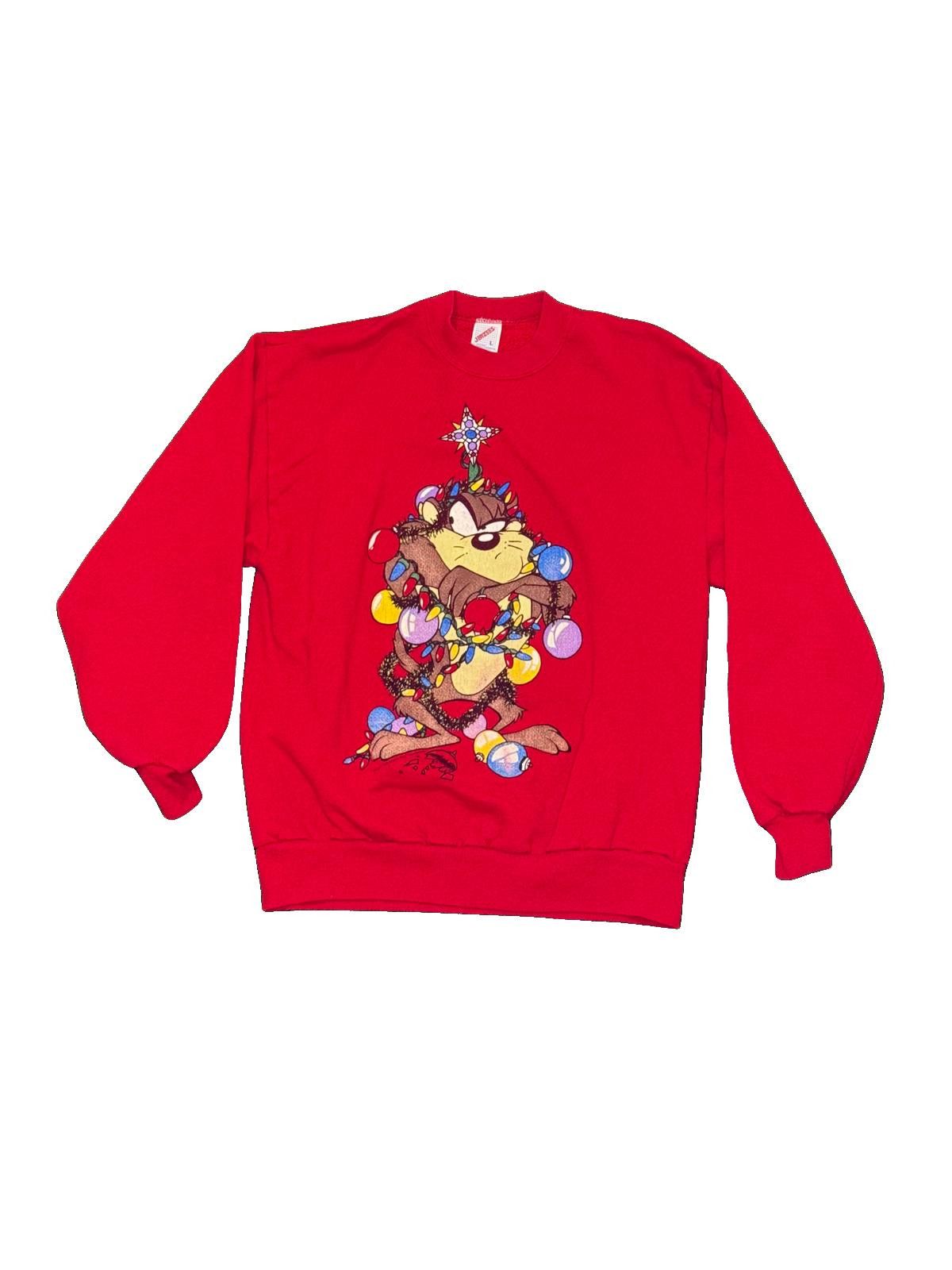 Jerzees Disney Tasmanian Devil Christmas Sweater Size US L / EU 52-54 / 3 - 1 Thumbnail