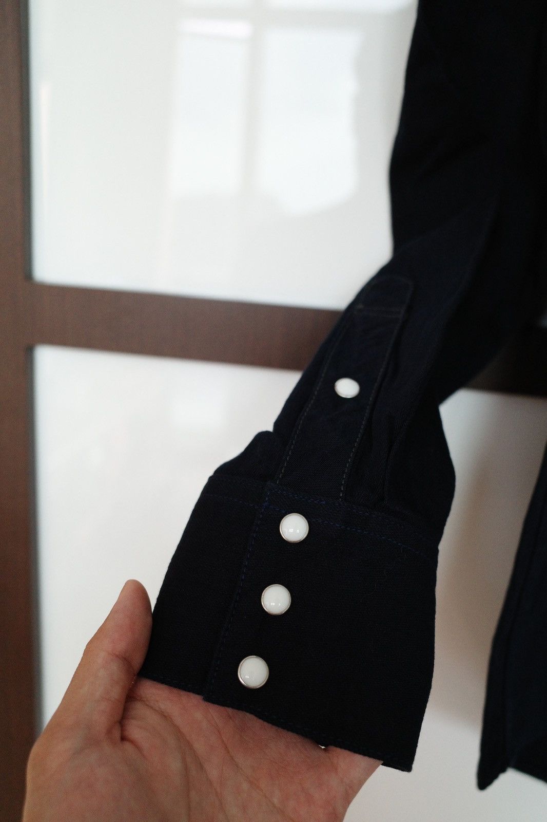 Visvim Visvim ICT Social Sculpture Shirt One Wash Dk.Indigo Size US L / EU 52-54 / 3 - 7 Thumbnail