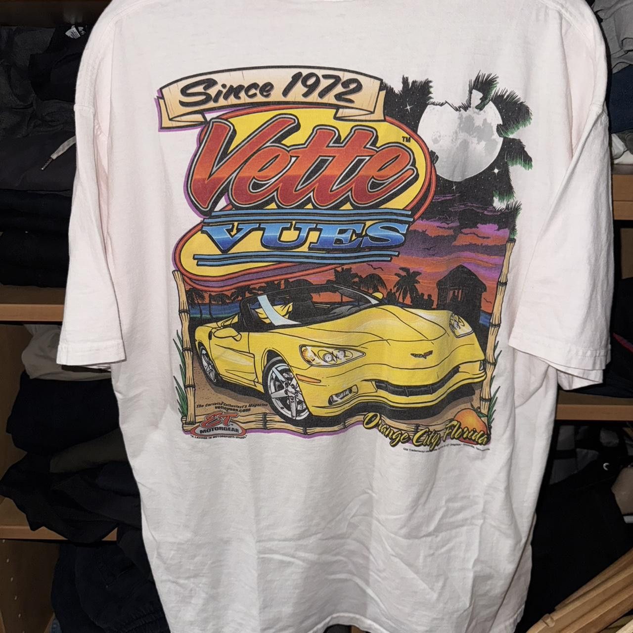 Fruit Of The Loom 2000’s Vintage Y2K Racing Corvette Graphic Tee Rare Sz XL Size US XL / EU 56 / 4 - 2 Thumbnail