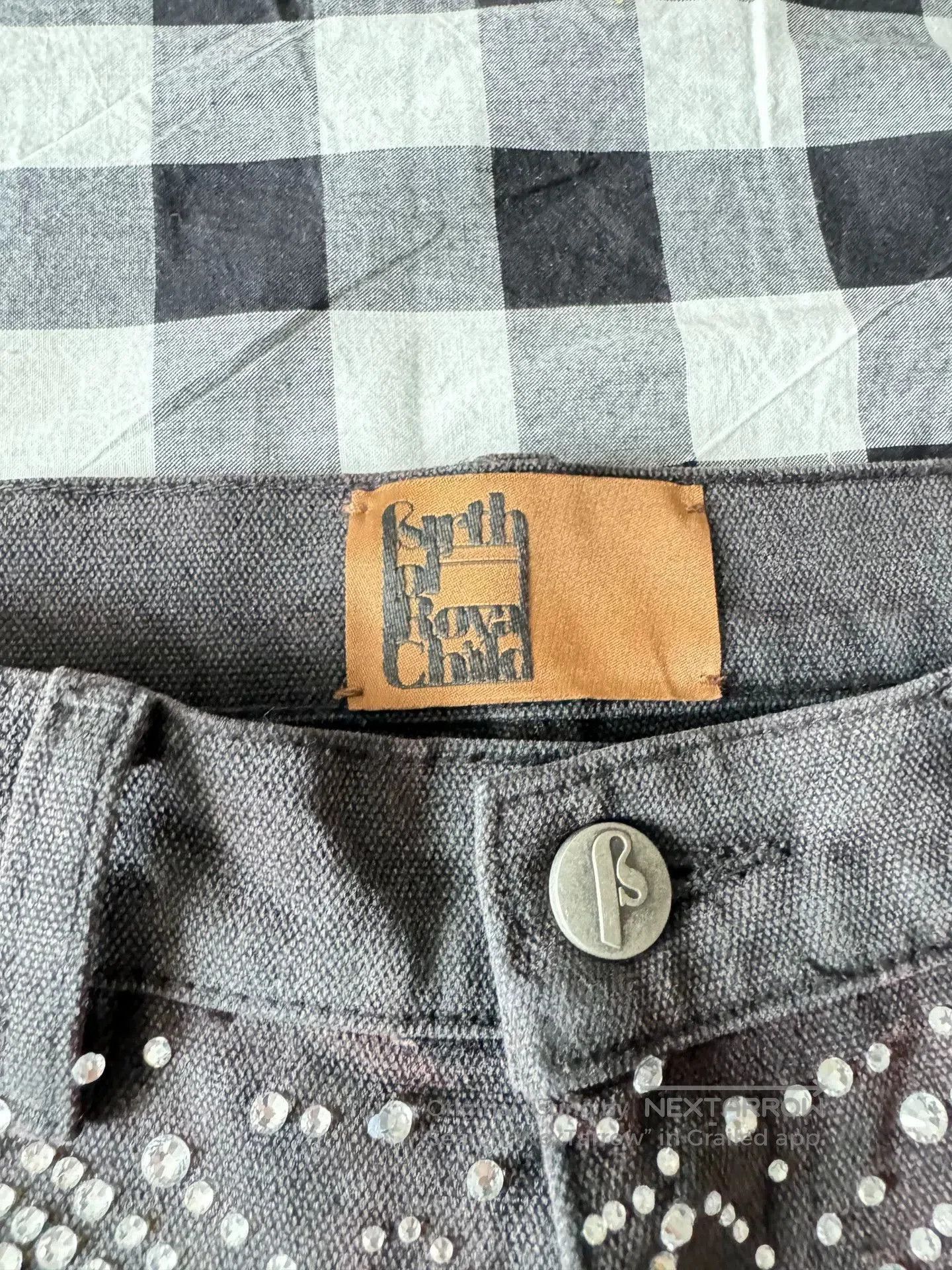 Birth of Royal Child Royal Child Laser Rhinestone Cargo Pants. Size 26" / US 2 / IT 38 - 5 Thumbnail