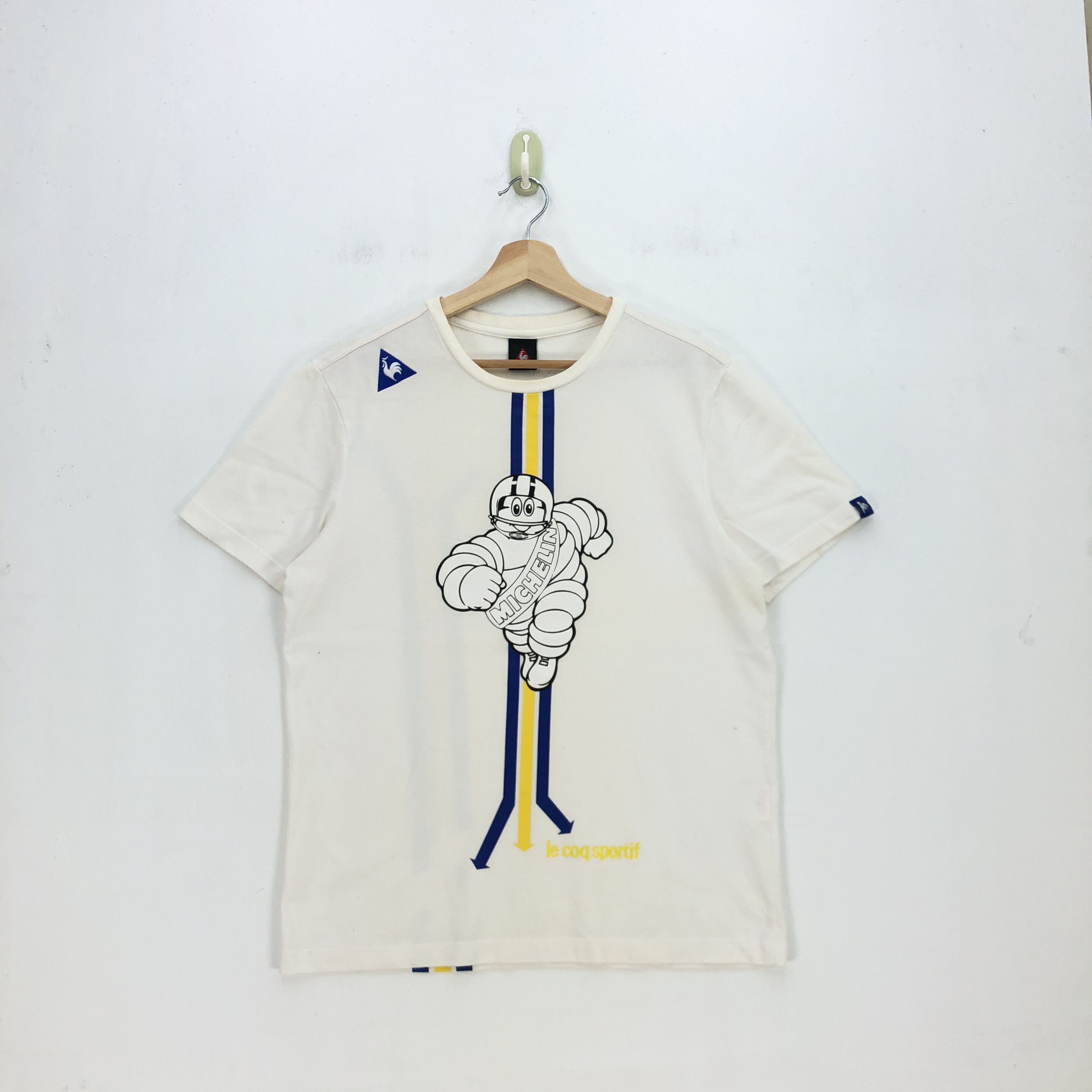 Le Coq Sportif Vintage Le Coq Sportif T Shirt Japanese Michelin 56789 Size US M / EU 48-50 / 2 - 1 Thumbnail