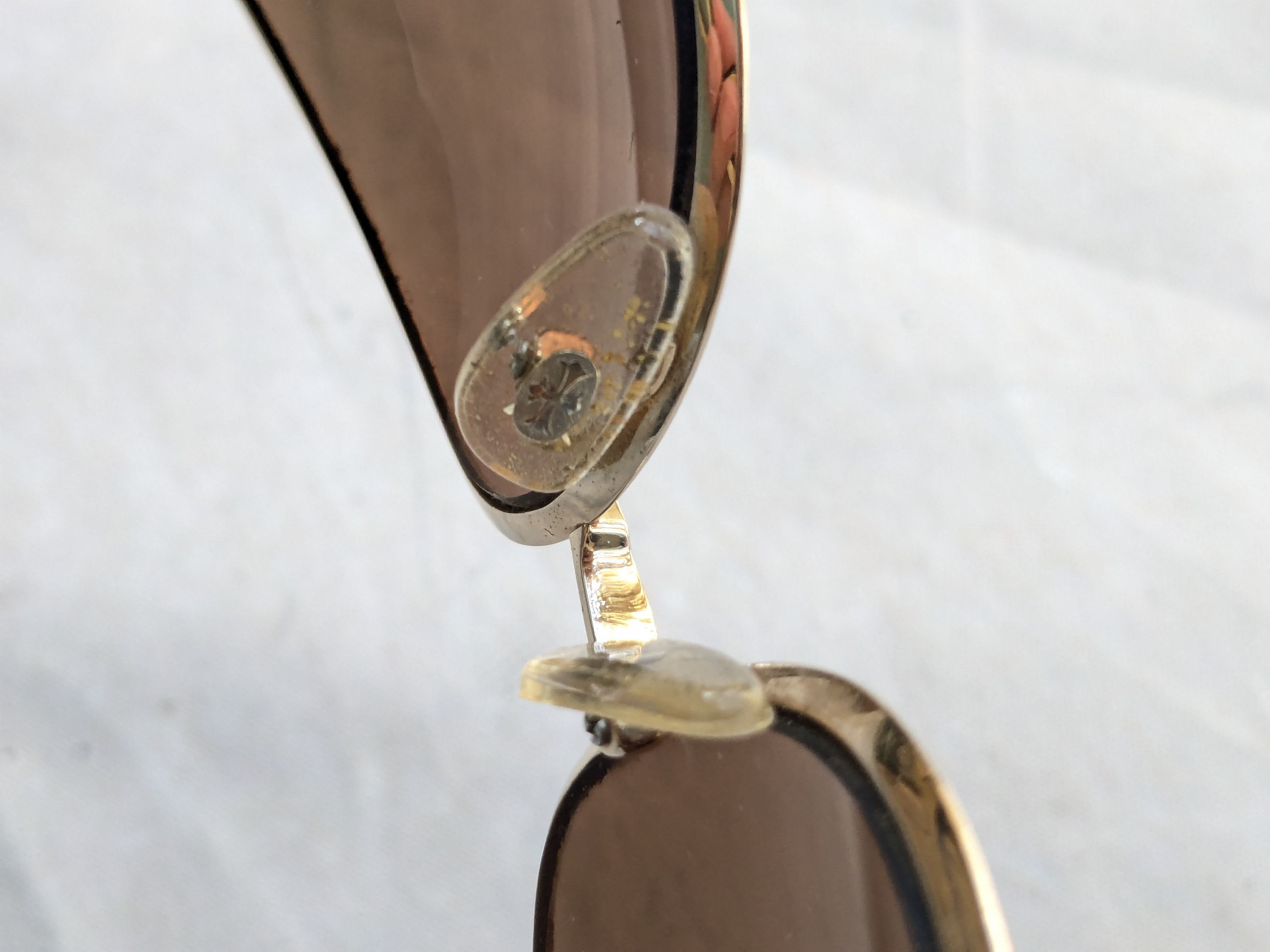 Chrome Hearts Chrome Hearts Aviator Sunglasses 'Pink Candle' Brown Gold Size ONE SIZE - 13 Thumbnail