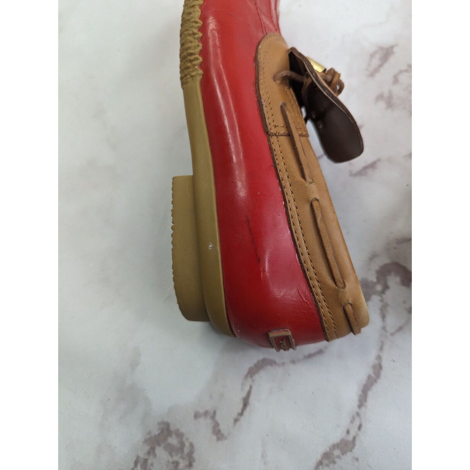 Tory Burch Tory Burch Loafer Women 9 Wellie Slip Shoe Leather Rain Boat Size US 9 / IT 39 - 13 Thumbnail