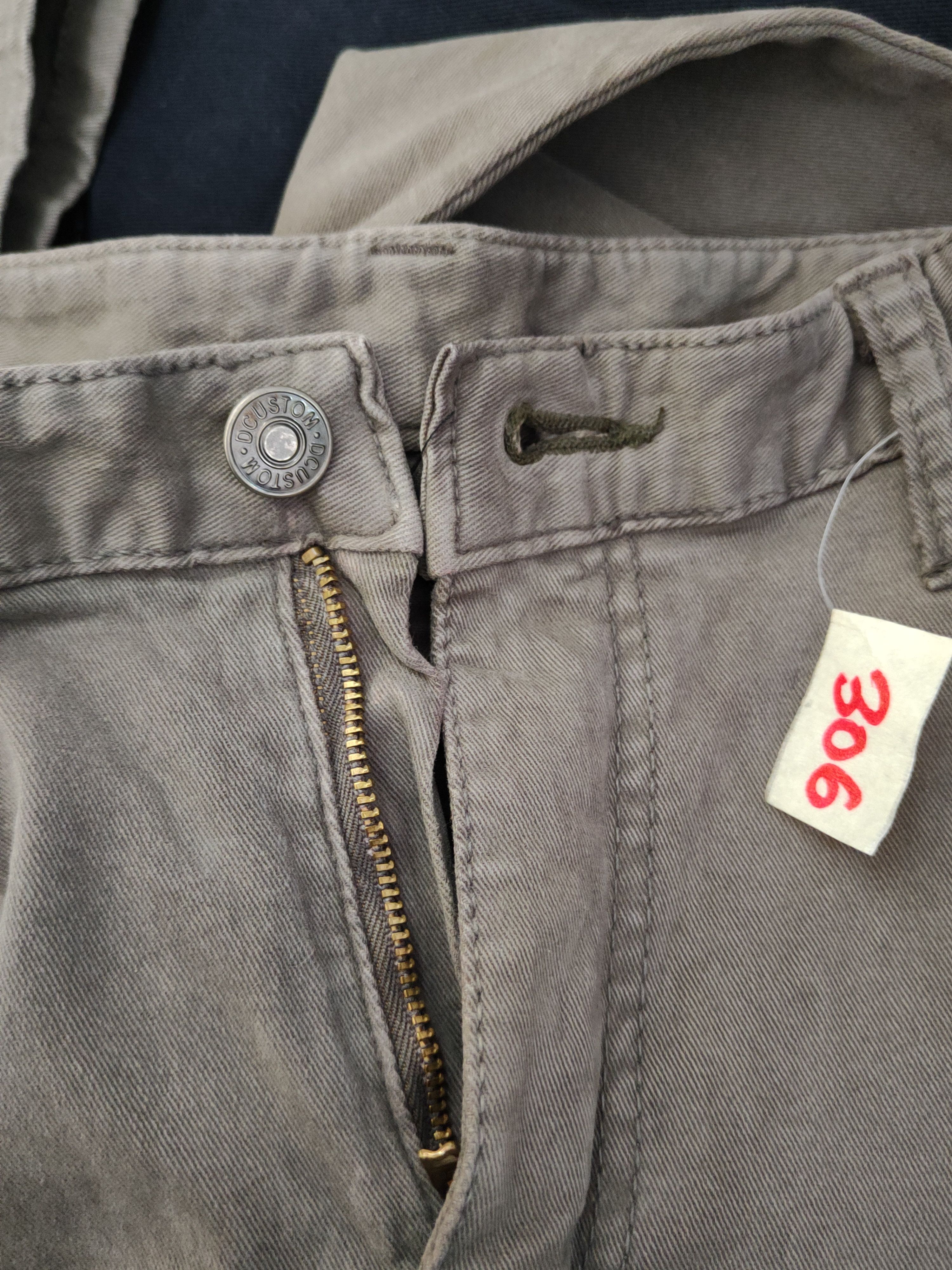 Japanese Brand DL Dcustom Dark Gray Faded Multipocket Cargo Pants #306 Size US 33 - 16 Thumbnail