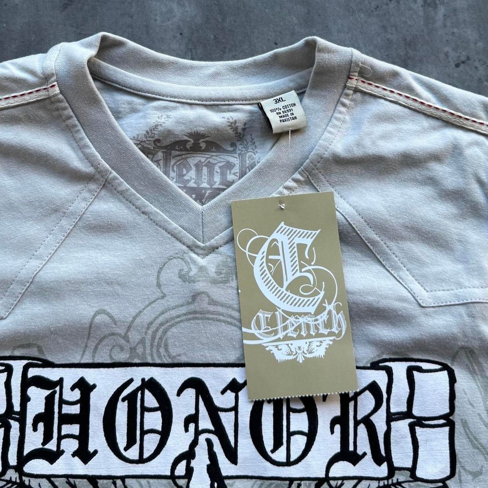 Affliction × Clench × Japanese Brand Crazy Vintage Y2K Affliction Baggy Graphic Grunge Tshirt Size US XXL / EU 58 / 5 - 4 Thumbnail