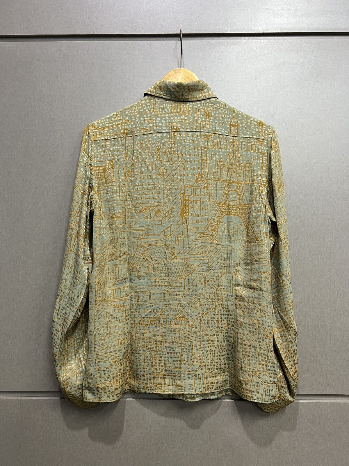 Hermes Hermes Martin Margiela Era Printed Silk Shirt Size US M / EU 48-50 / 2 - 2 Thumbnail