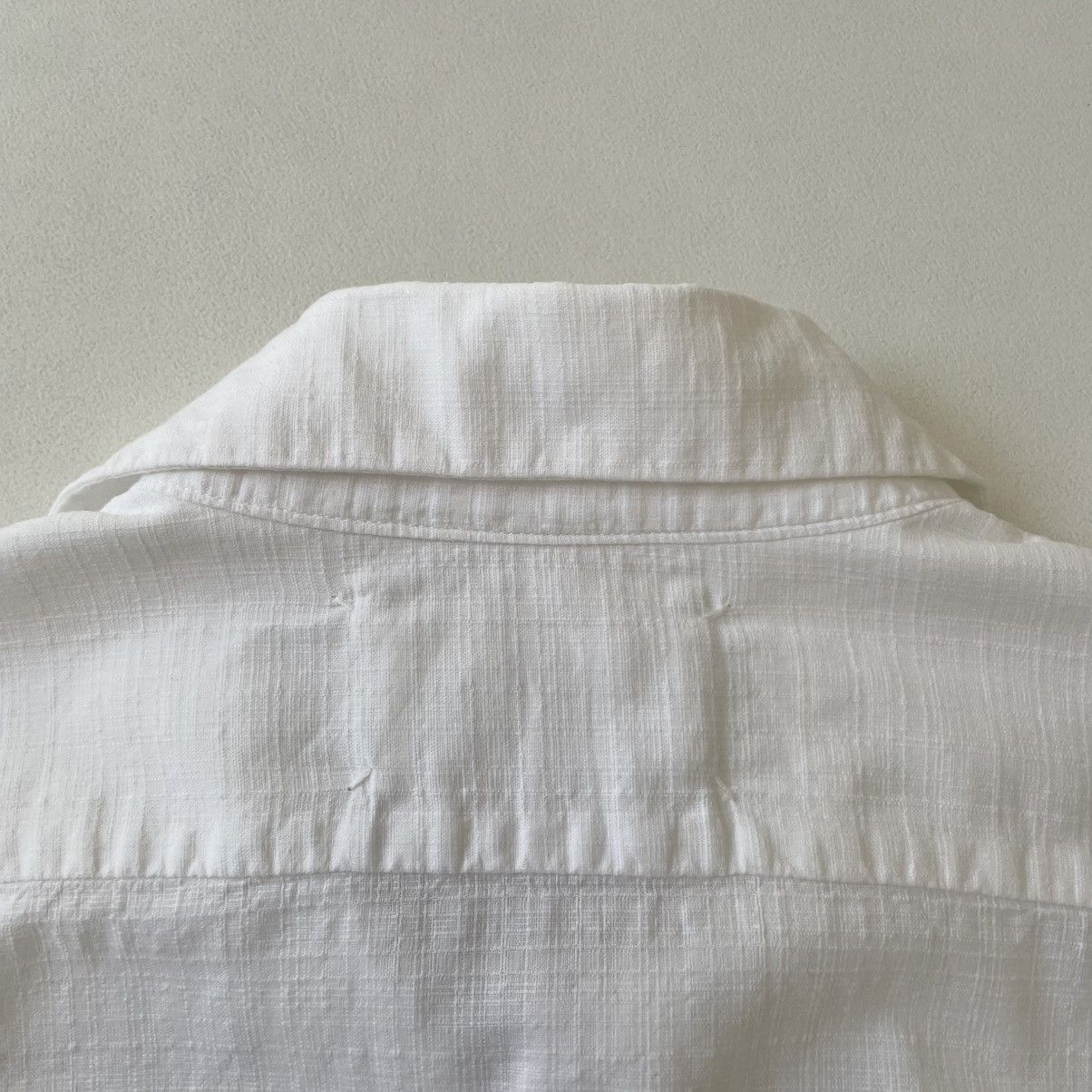 Maison Margiela S/S 03 White Grid Boucle Cotton Shirt Size US M / EU 48-50 / 2 - 14 Thumbnail