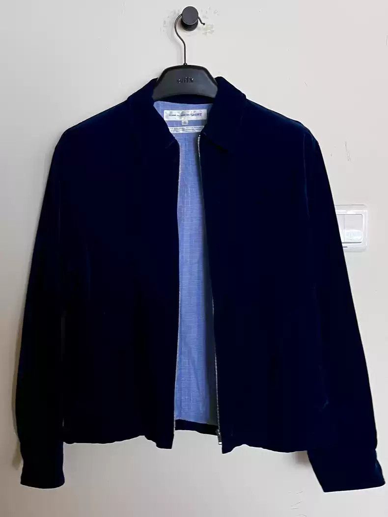 ジャケット・アウター COMME des GARCONS - velor jacket COMME des GARCONS Vintage Floral Embroidery Velour Jacket