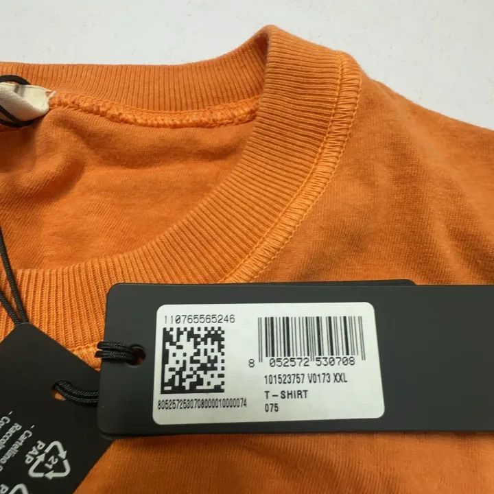 Stone Island Stone Island Orange Organic Cotton TShirt -2506 Size US XXL / EU 58 / 5 - 4 Thumbnail