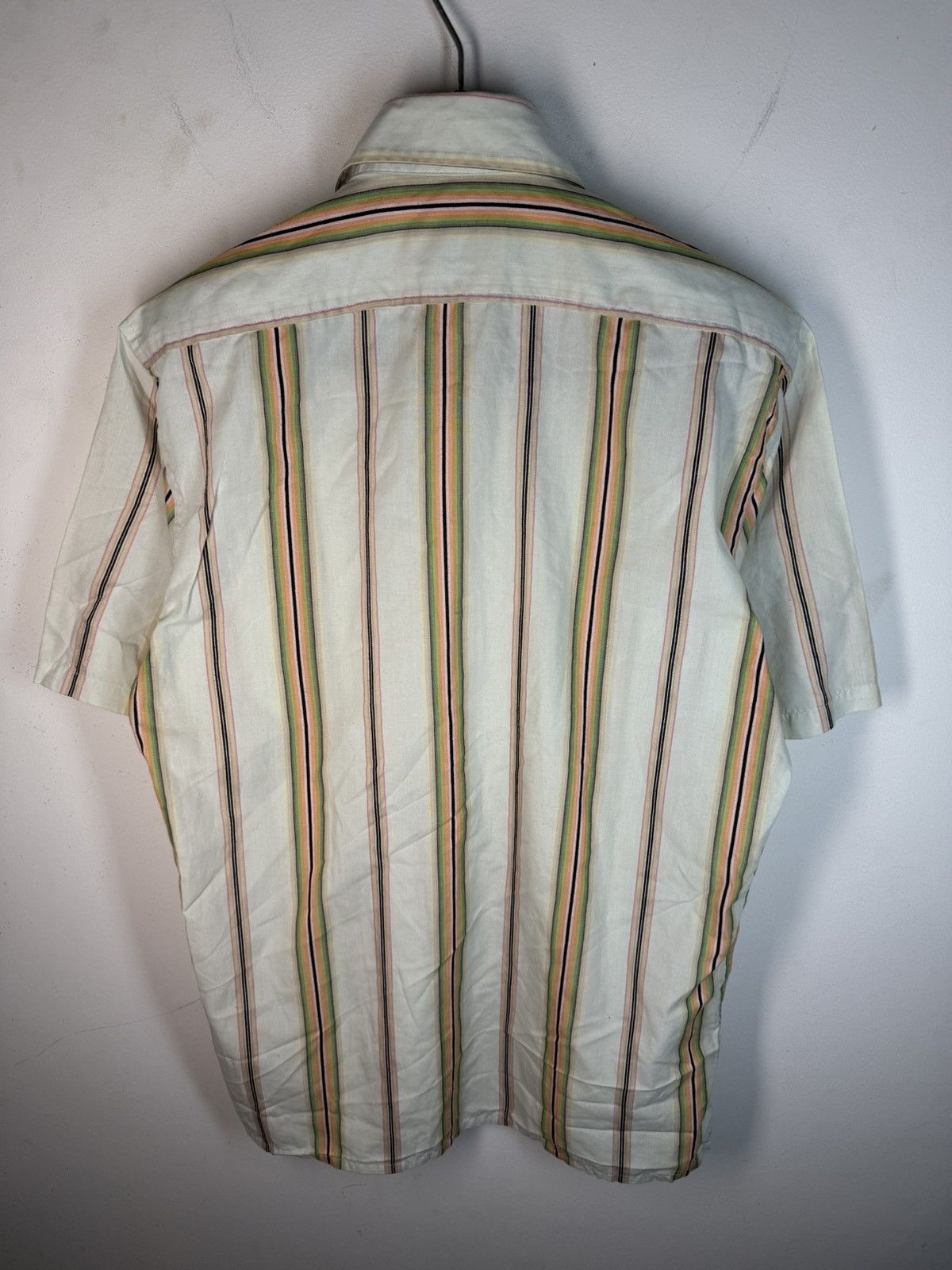 Multicolor YSL Shirt Short Sleeve Button Up Collar Vintage