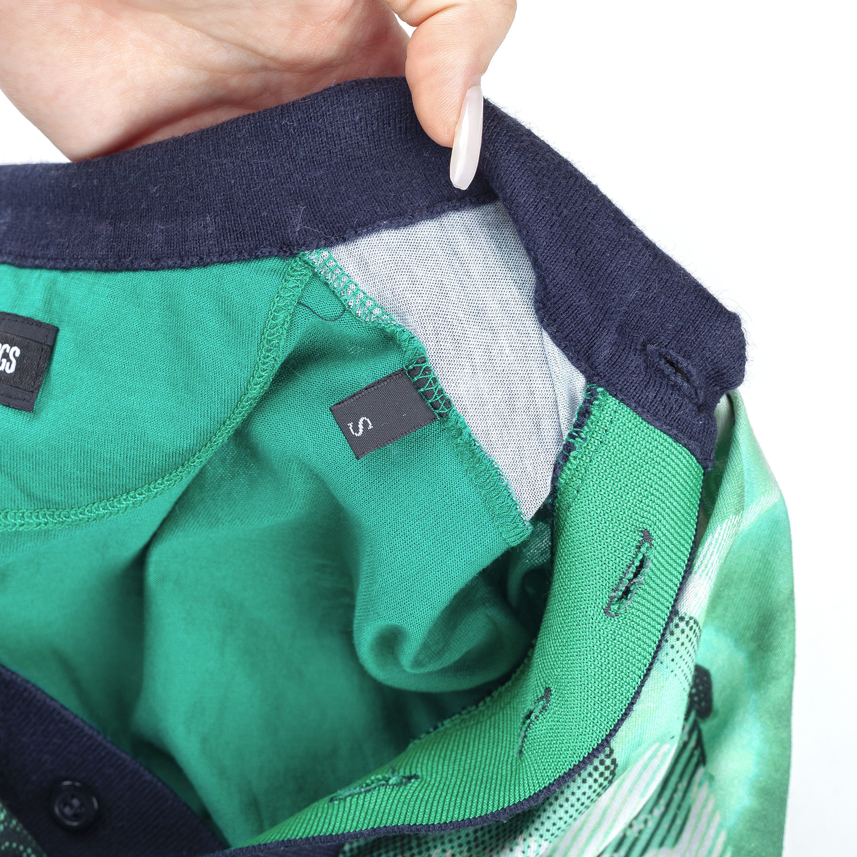 Dirk Bikkembergs Dirk Bikkembergs Vintage Green Flower Polo Shirt Top Size US S / EU 44-46 / 1 - 5 Thumbnail