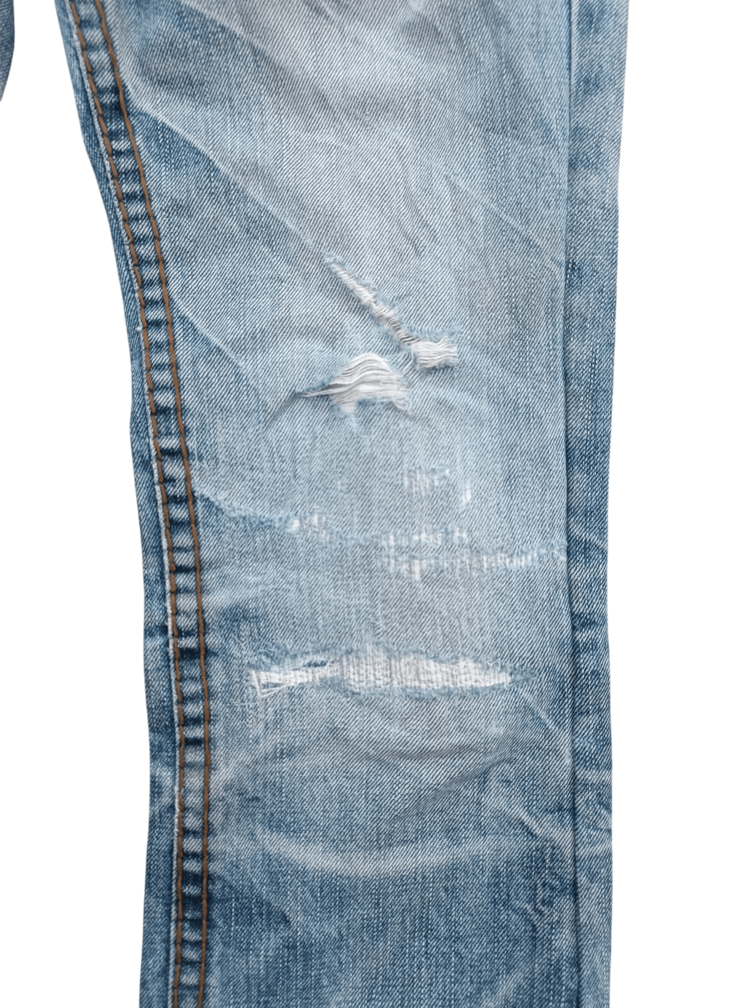 If Six Was Nine × Japanese Brand × Le Grande Bleu (L.G.B.) FLARED🔥Japanese Brand Kesson Distressed Whiskers Denim E192 Size US 31 - 8 Thumbnail