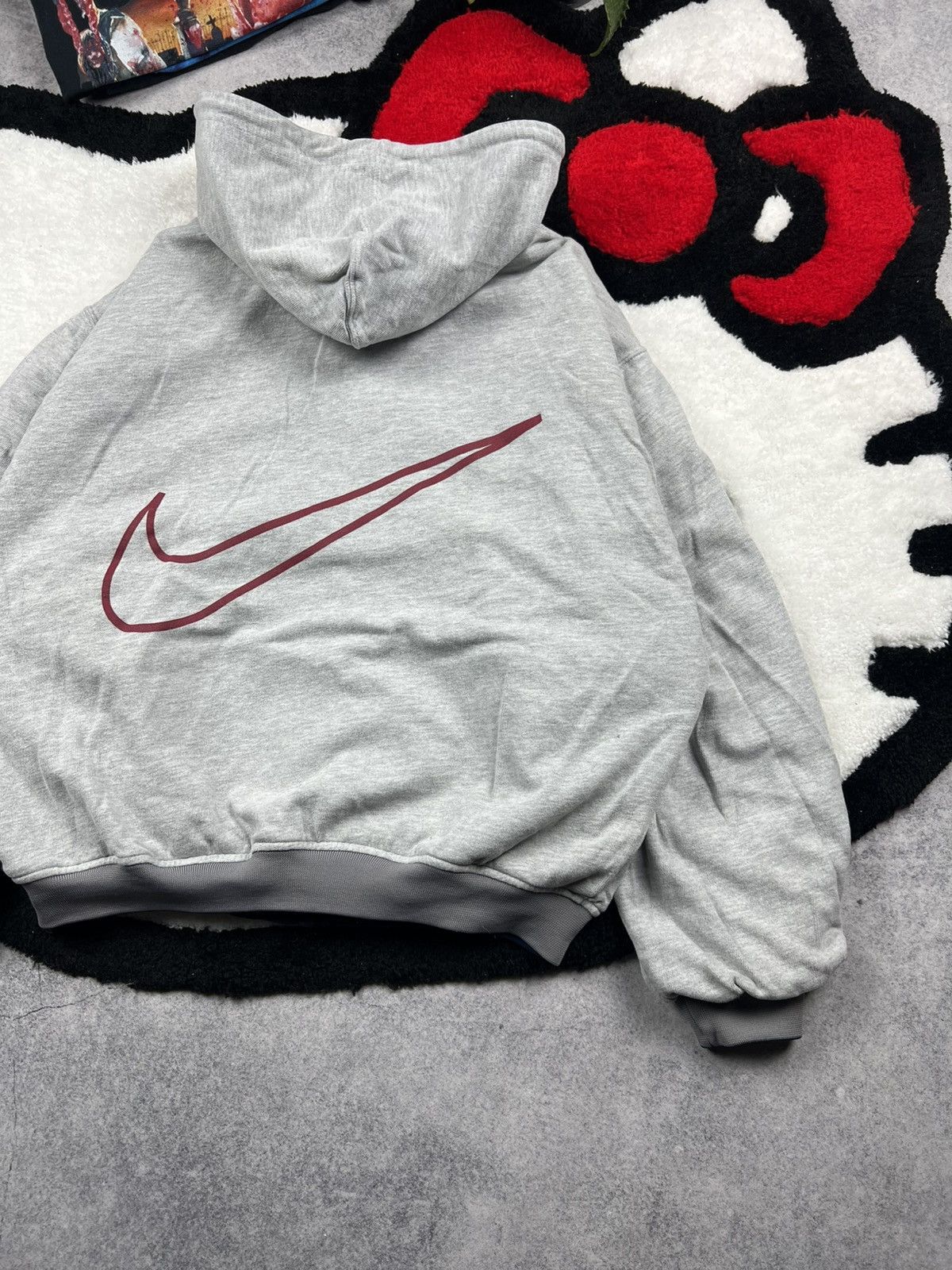 Vintage Vintage Nike Big Logo Oversized Reversible Nylon 90s Jacket Size US S / EU 44-46 / 1 - 10 Thumbnail