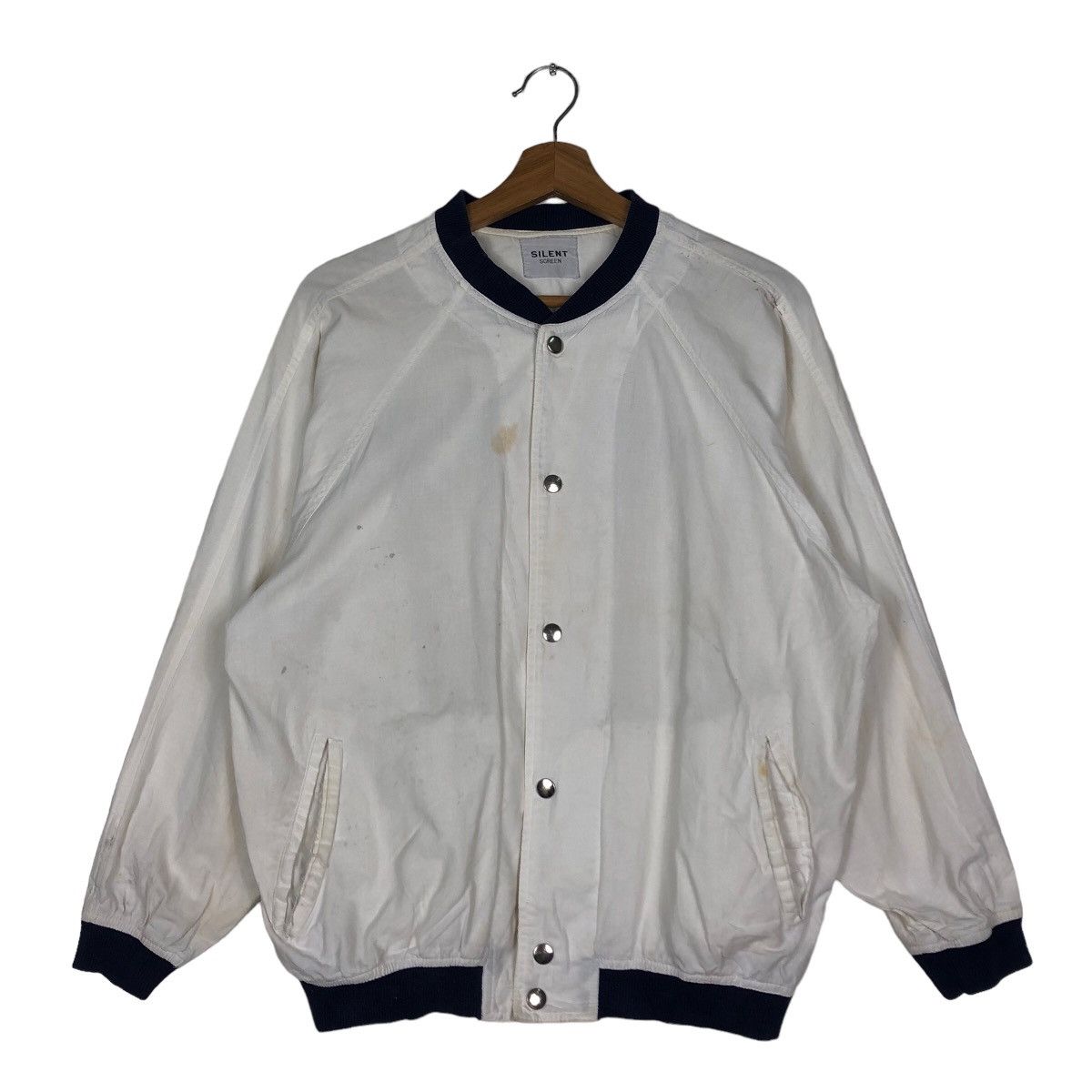 Hysteric Glamour 🔥Vtg Bomber Jacket Silent Screen Big Logo Spell Out Size US M / EU 48-50 / 2 - 1 Thumbnail